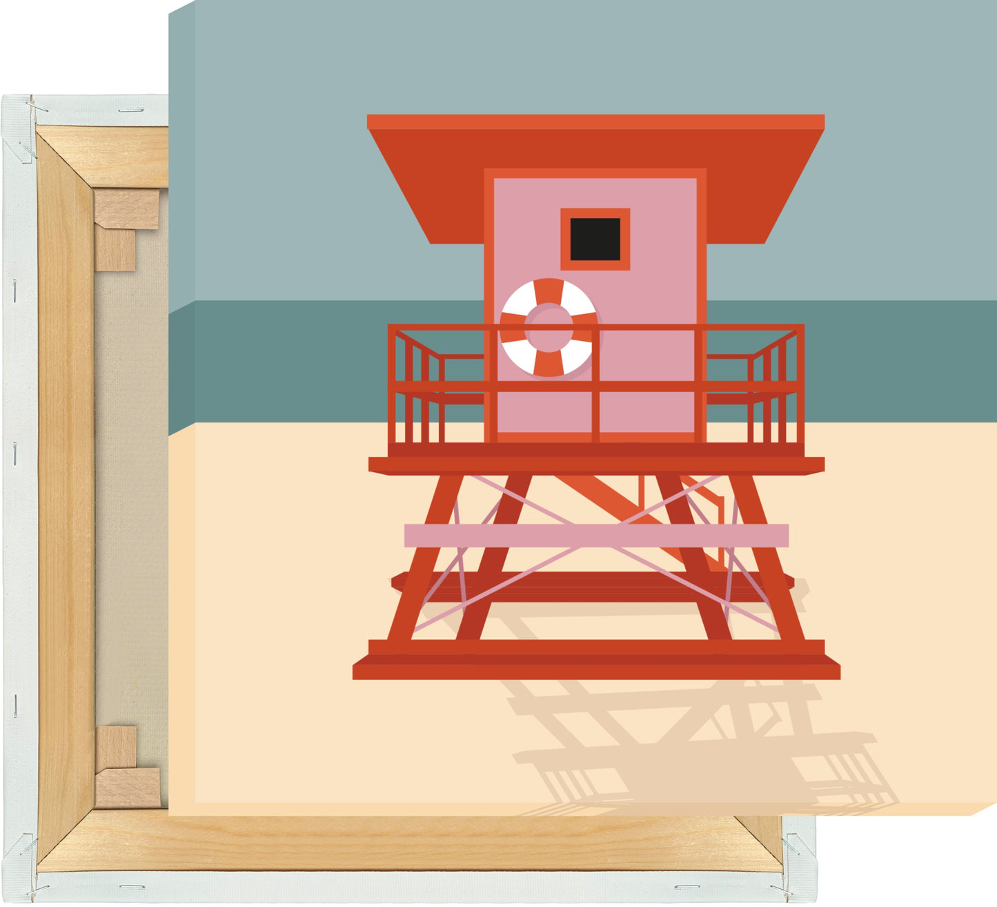 Leinwand Lifeguard House - Road Trip Collection