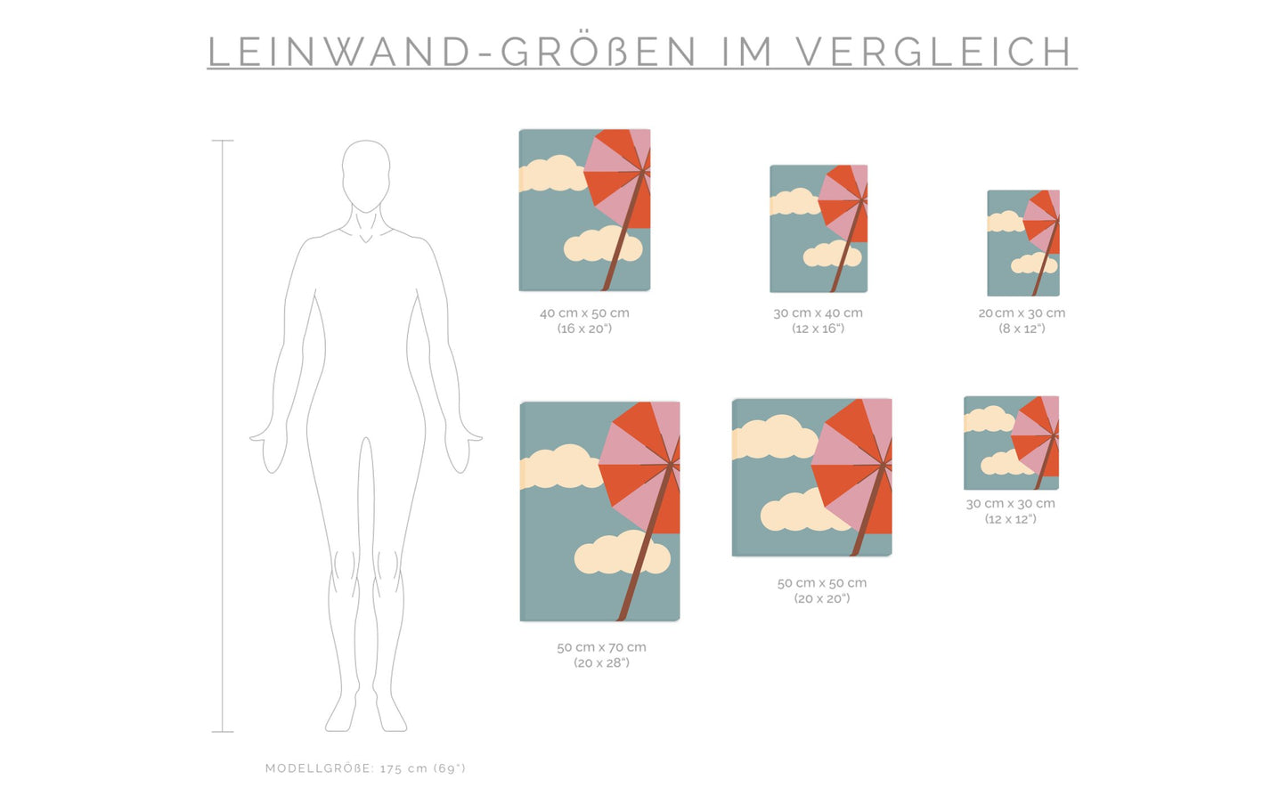 Leinwand Sonnenschirm - Road Trip Collection