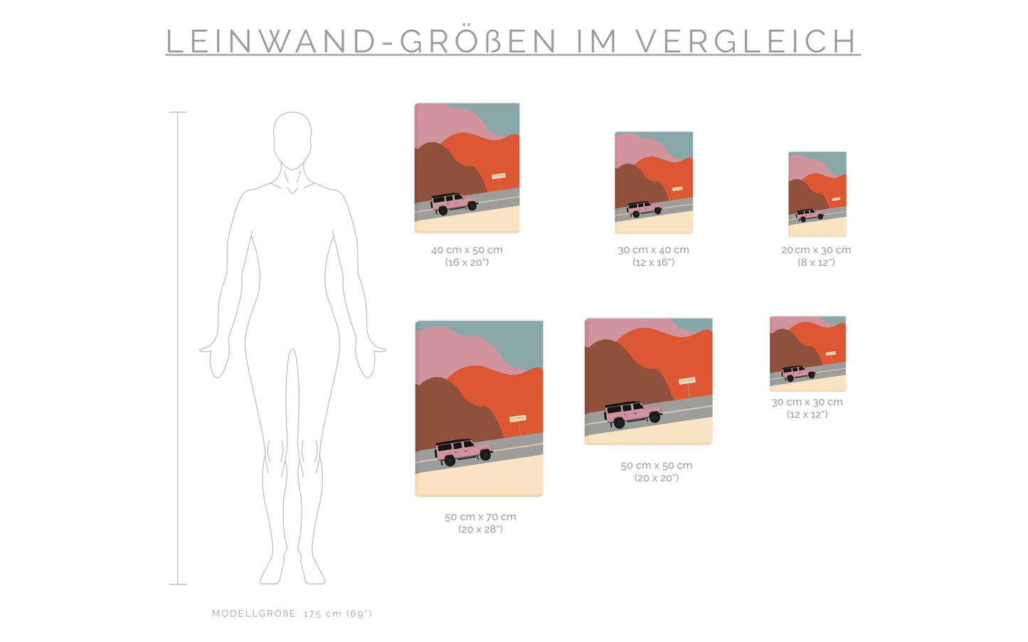 Leinwand To The Beach - Road Trip Collection