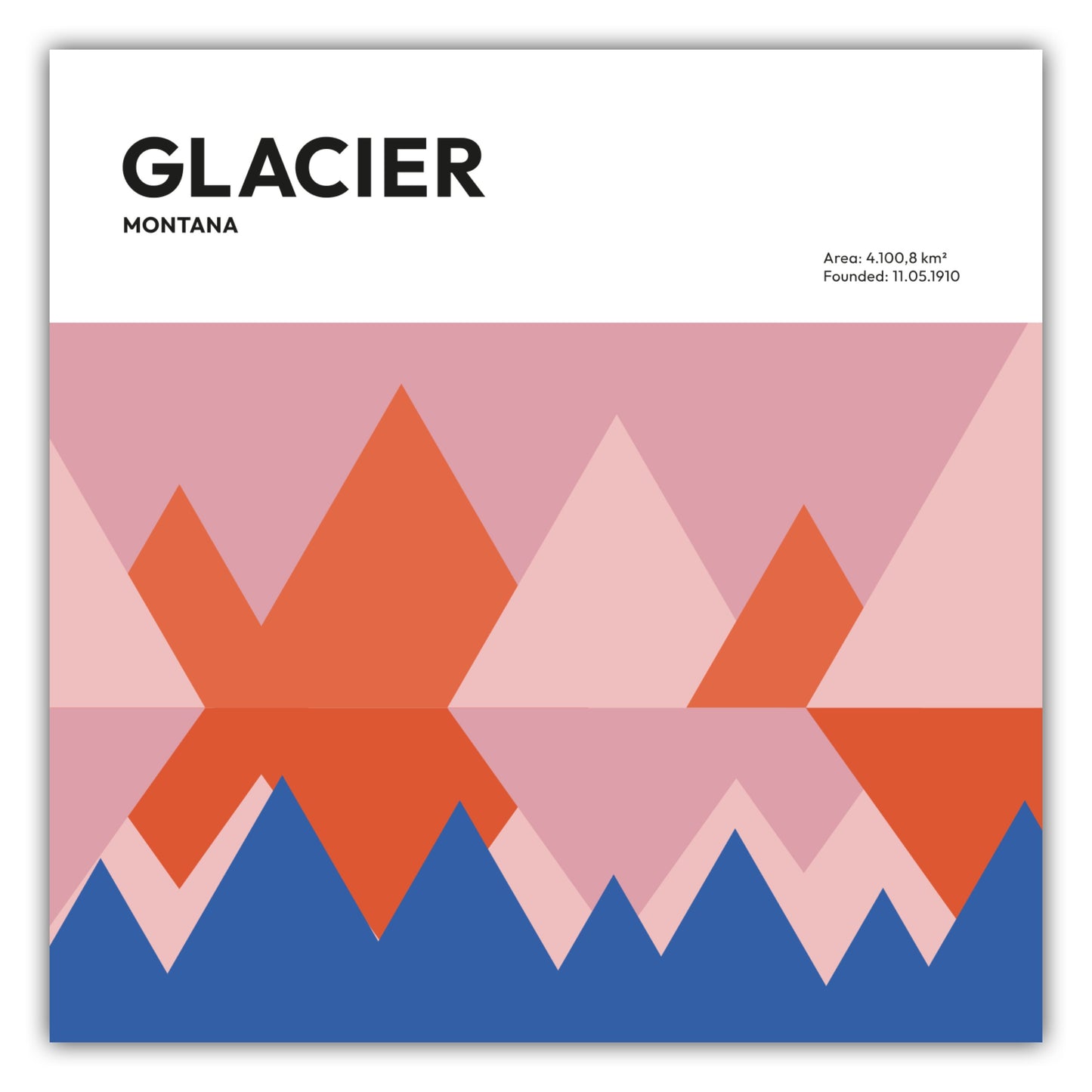 Poster Glacier Nationalpark