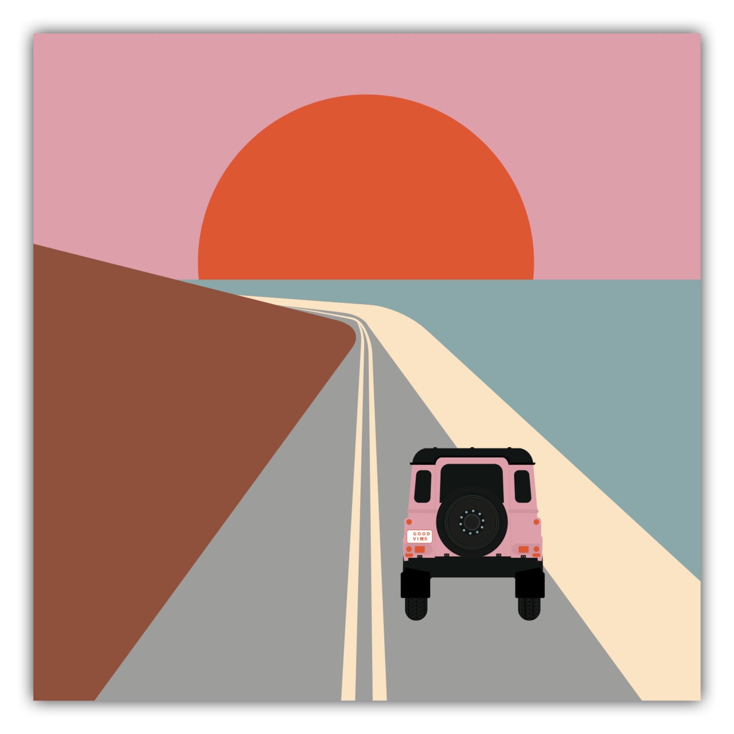 Poster Good Vibes - Road Trip Collection