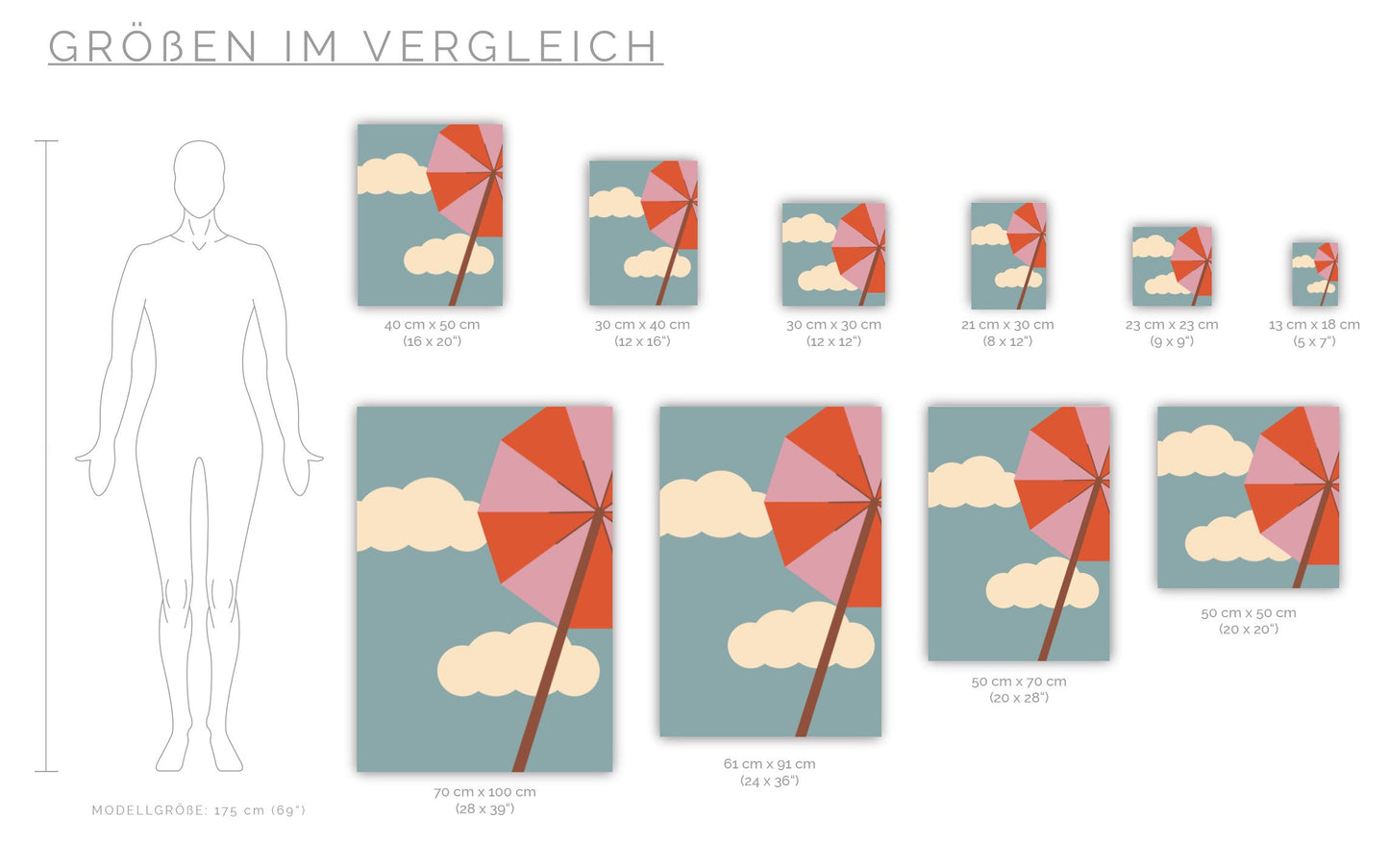 Poster Sonnenschirm - Road Trip Collection