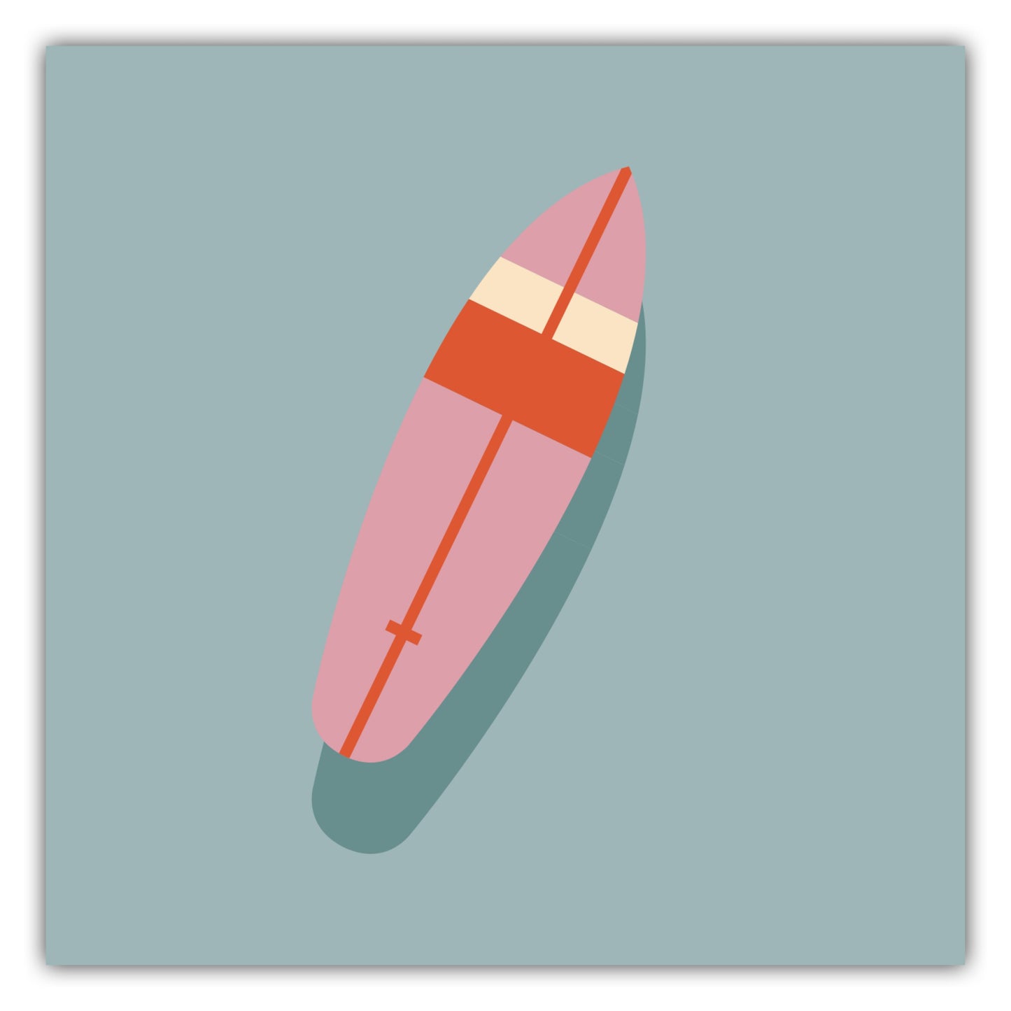 Poster Surfboard Auf Dem Wasser - Road Trip Collection