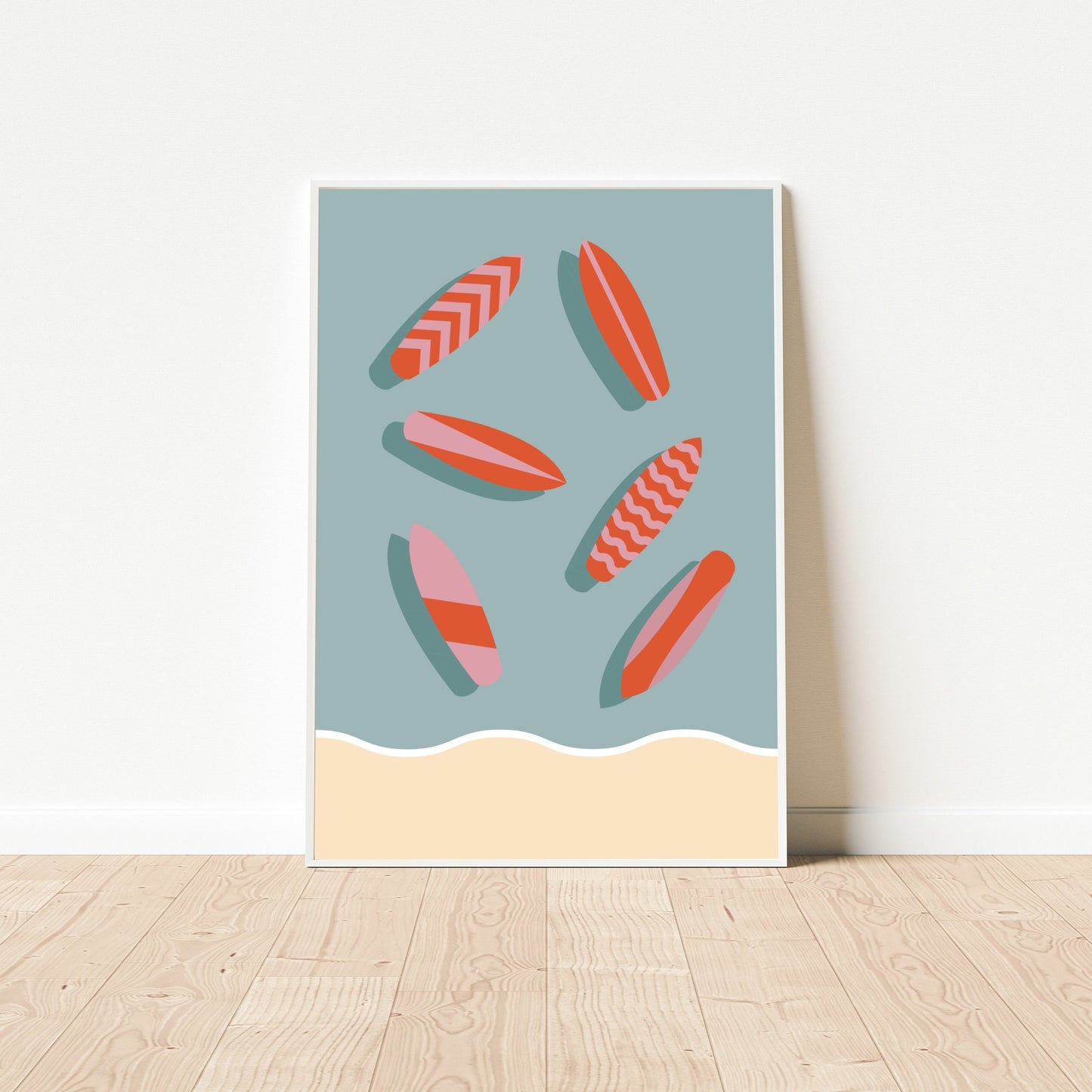 Poster Surfboards Am Strand - Road Trip Collection