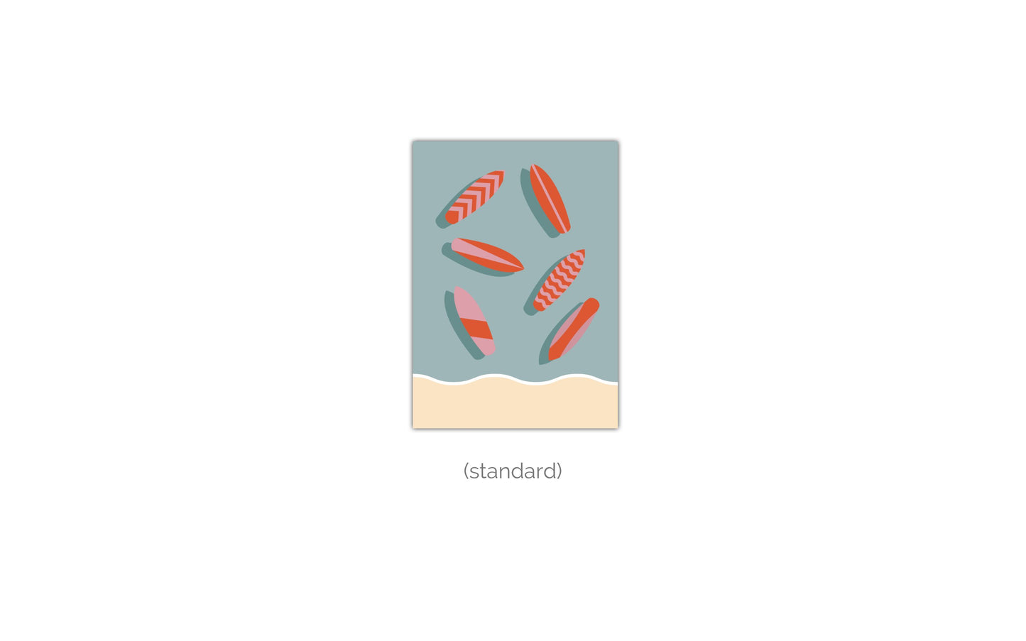 Poster Surfboards Am Strand - Road Trip Collection