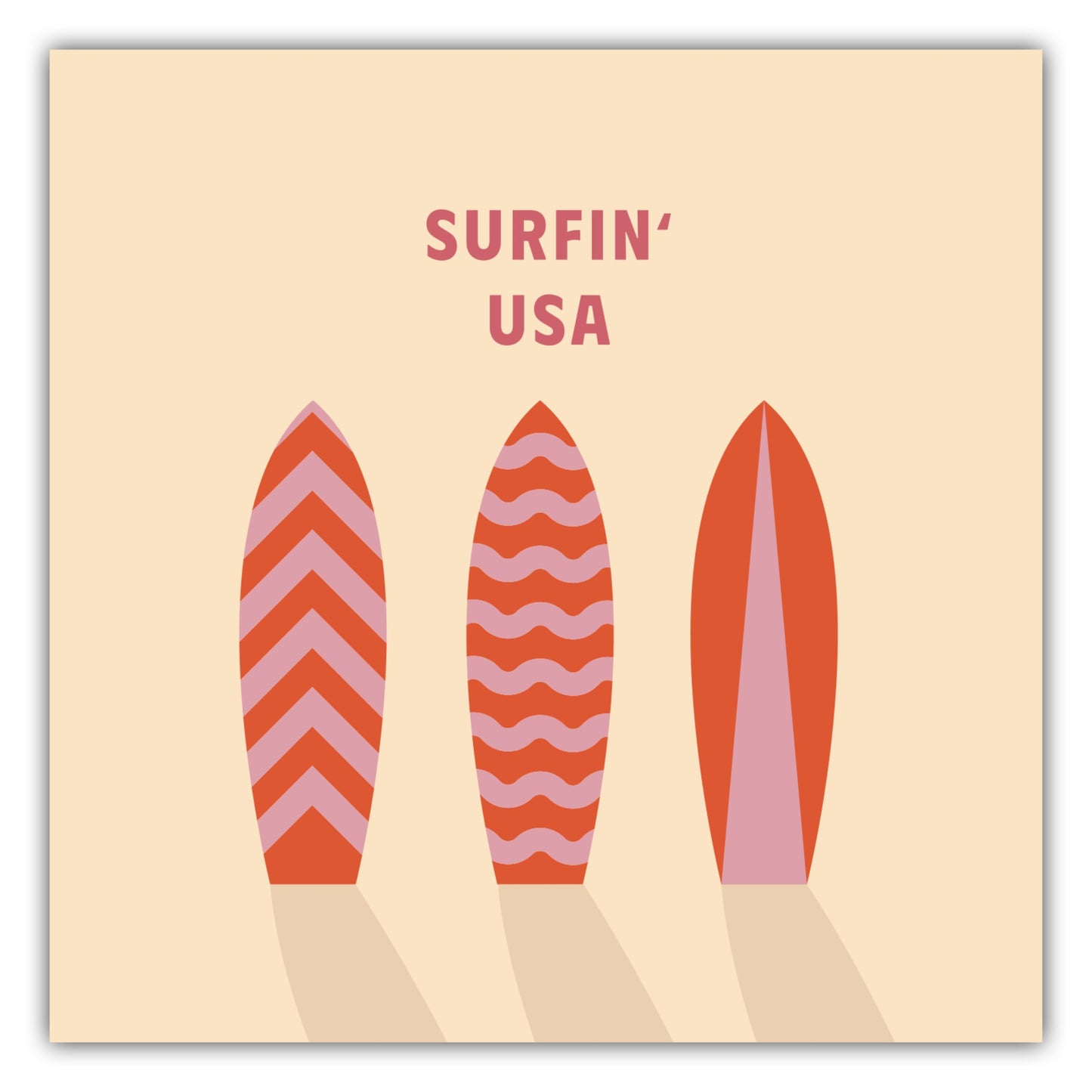 Poster Surfin USA - Road Trip Collection