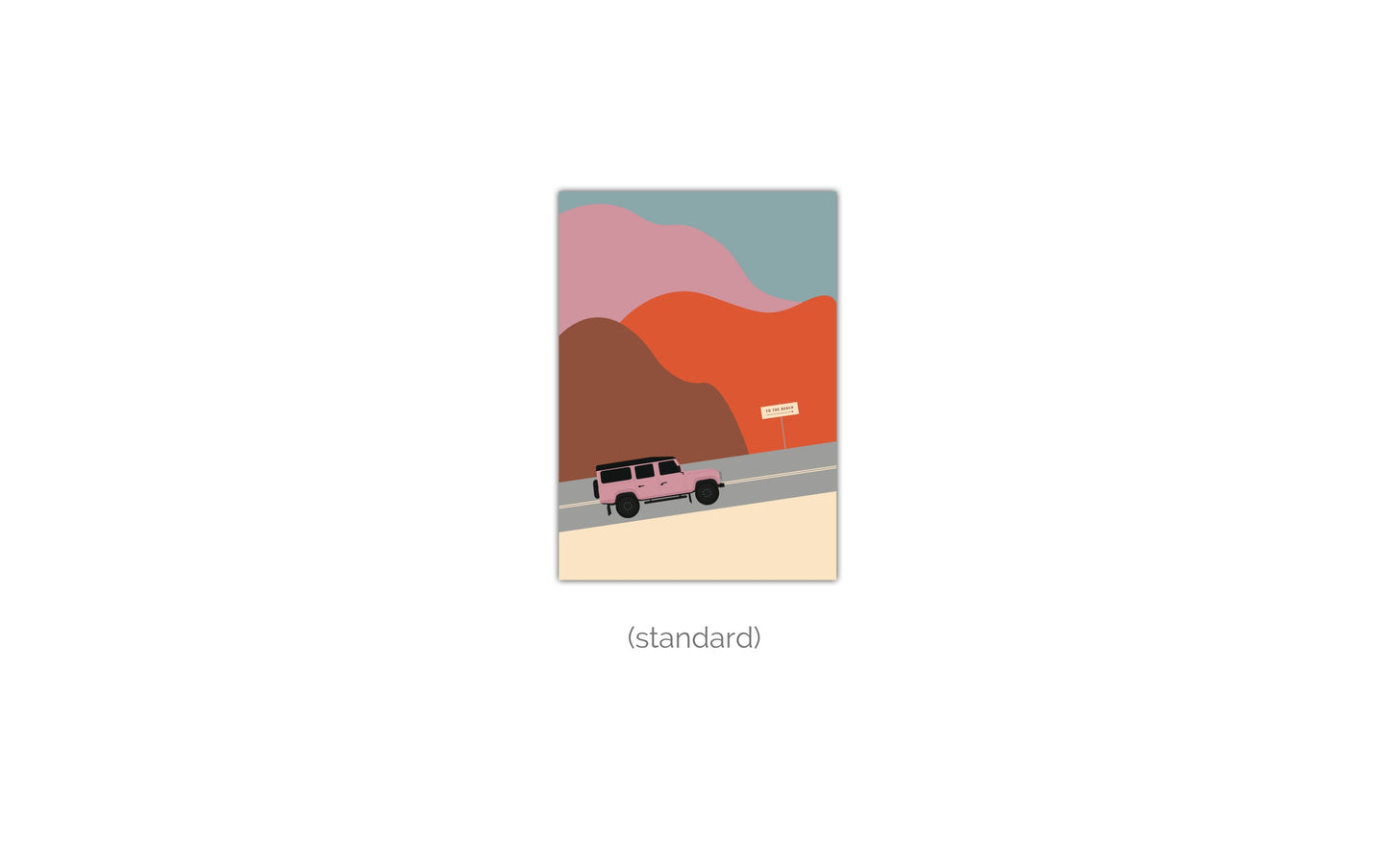 Poster To The Beach - Road Trip Collection