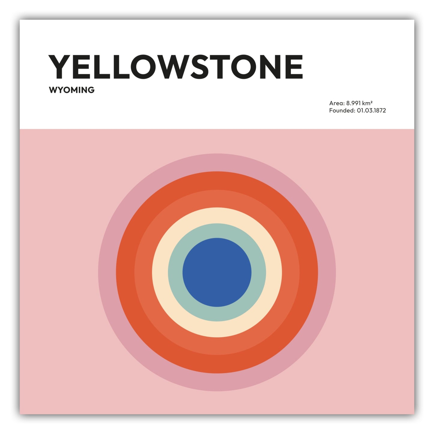 Poster Yellowstone Nationalpark