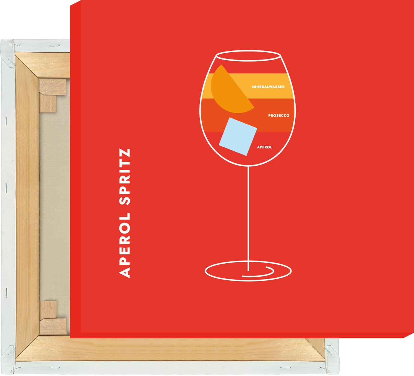 Leinwand Aperol Spritz im Glas