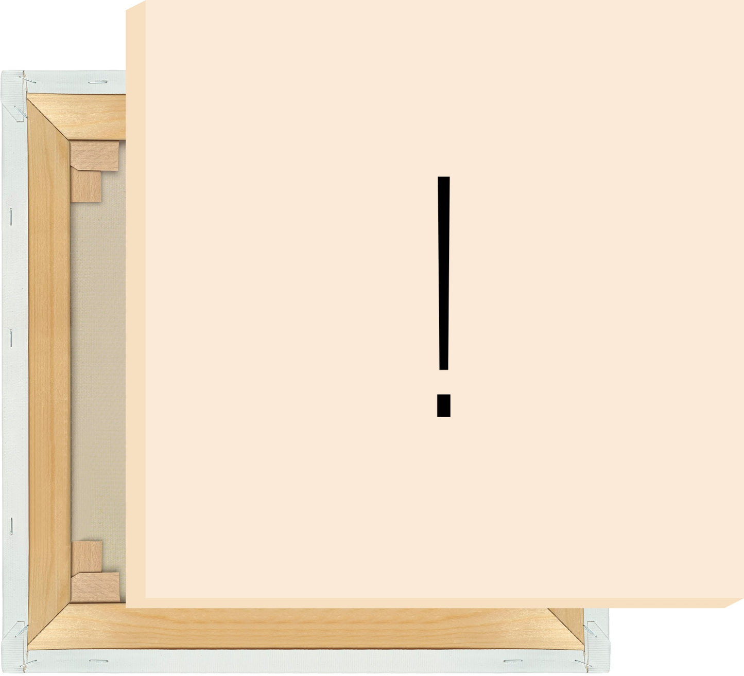 Leinwand Ausrufezeichen - Sans Serif