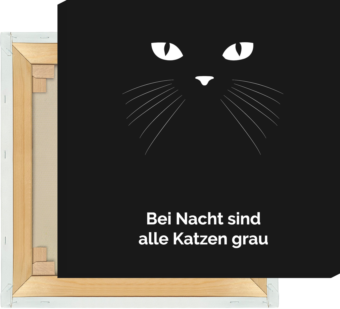 Leinwand Bei Nacht sind alle Katzen grau