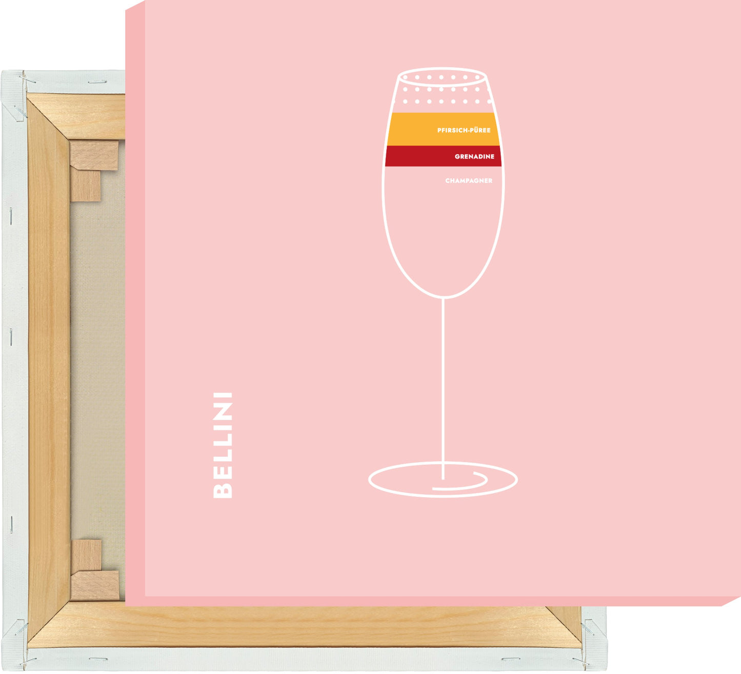 Leinwand Bellini im Glas