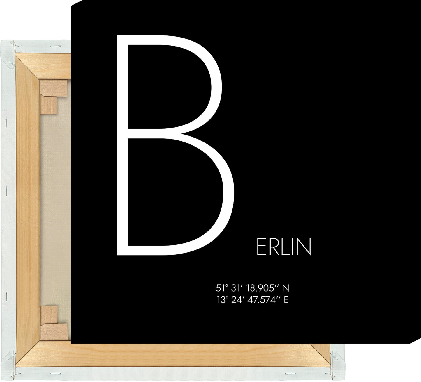 Leinwand Berlin Koordinaten #4