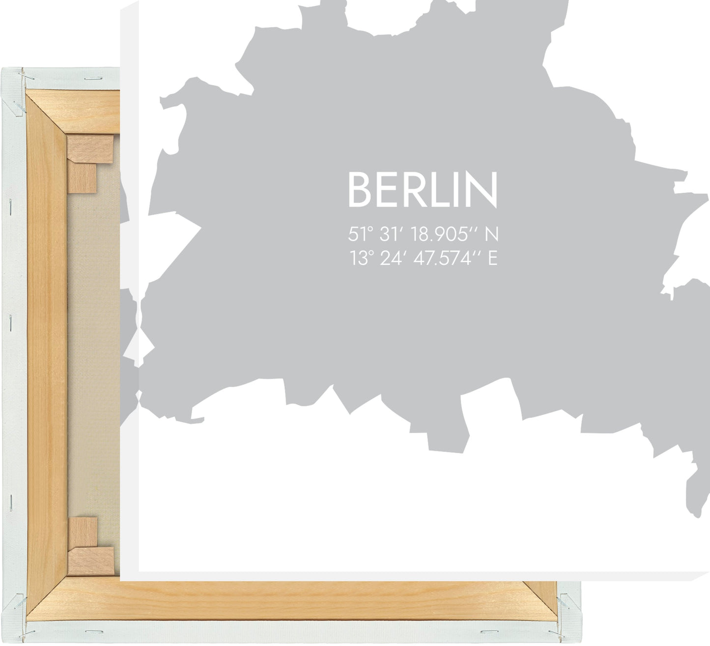 Leinwand Berlin Koordinaten #5