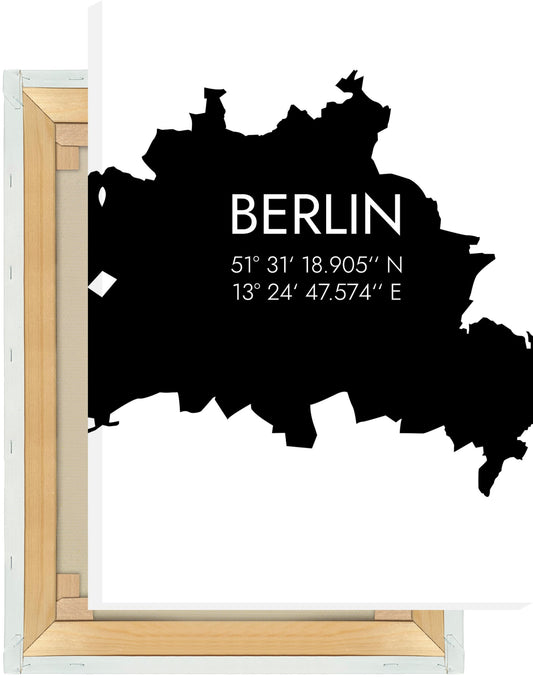 Leinwand Berlin Koordinaten #5