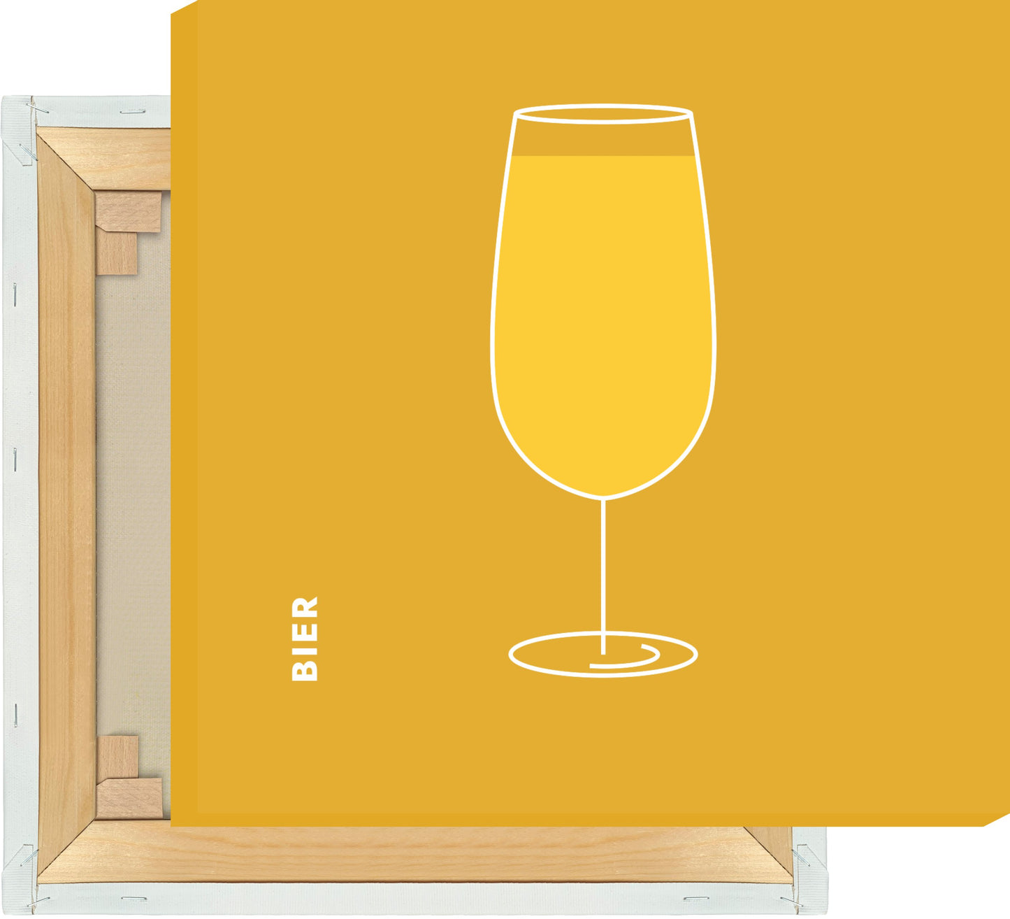 Leinwand Bier im Glas