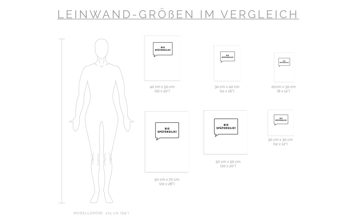 Leinwand Bis Spätersilie!