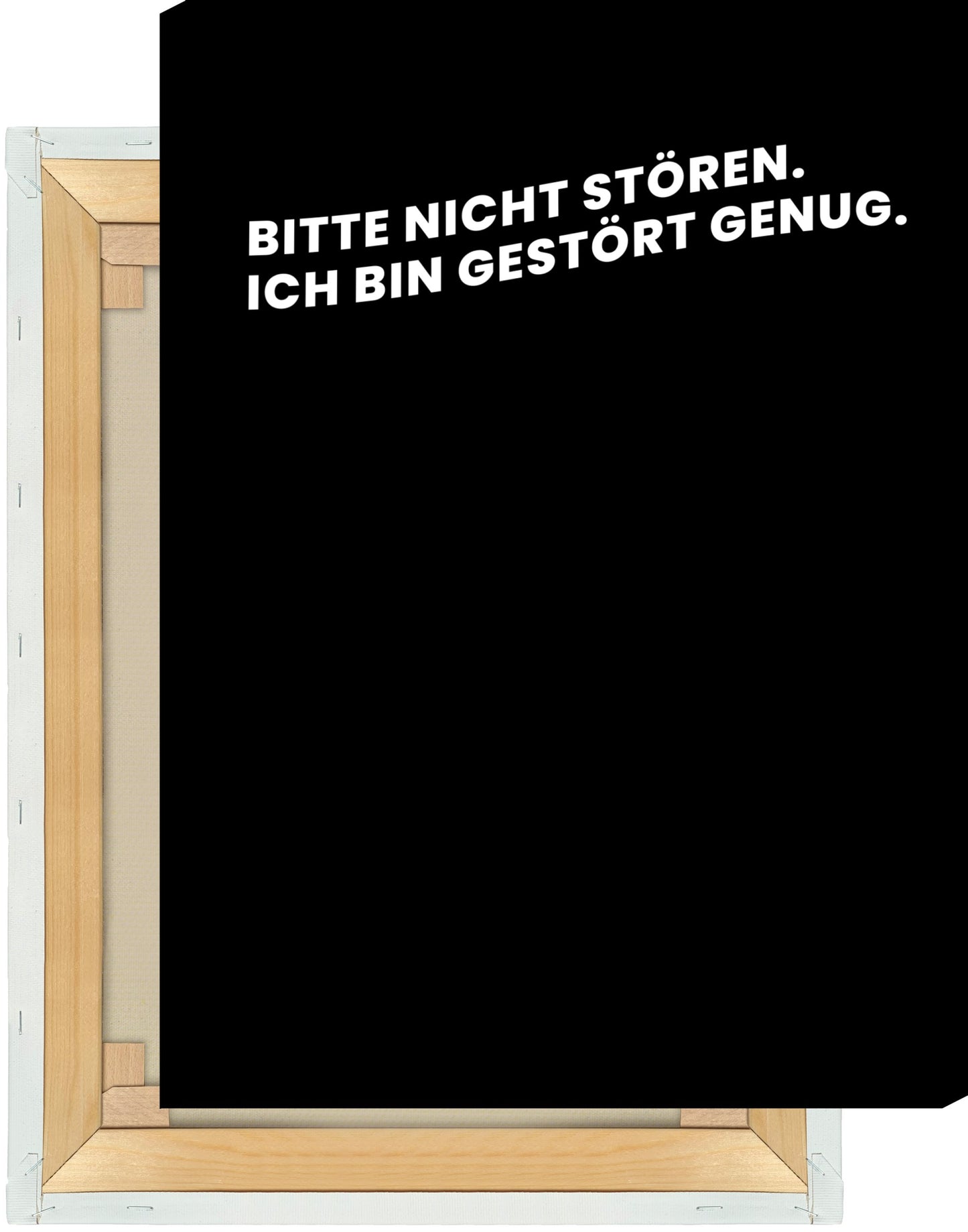 Leinwand Bitte nicht stören. Ich bin gestört genug.