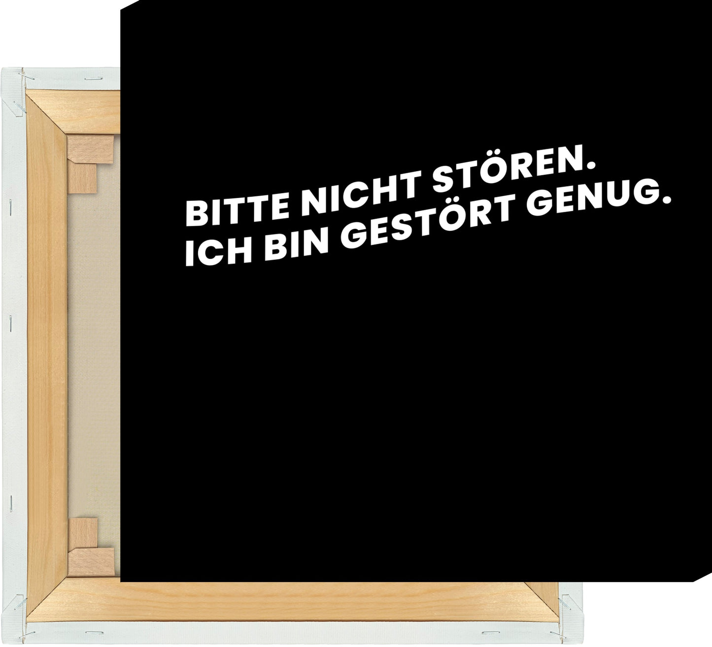 Leinwand Bitte nicht stören. Ich bin gestört genug.