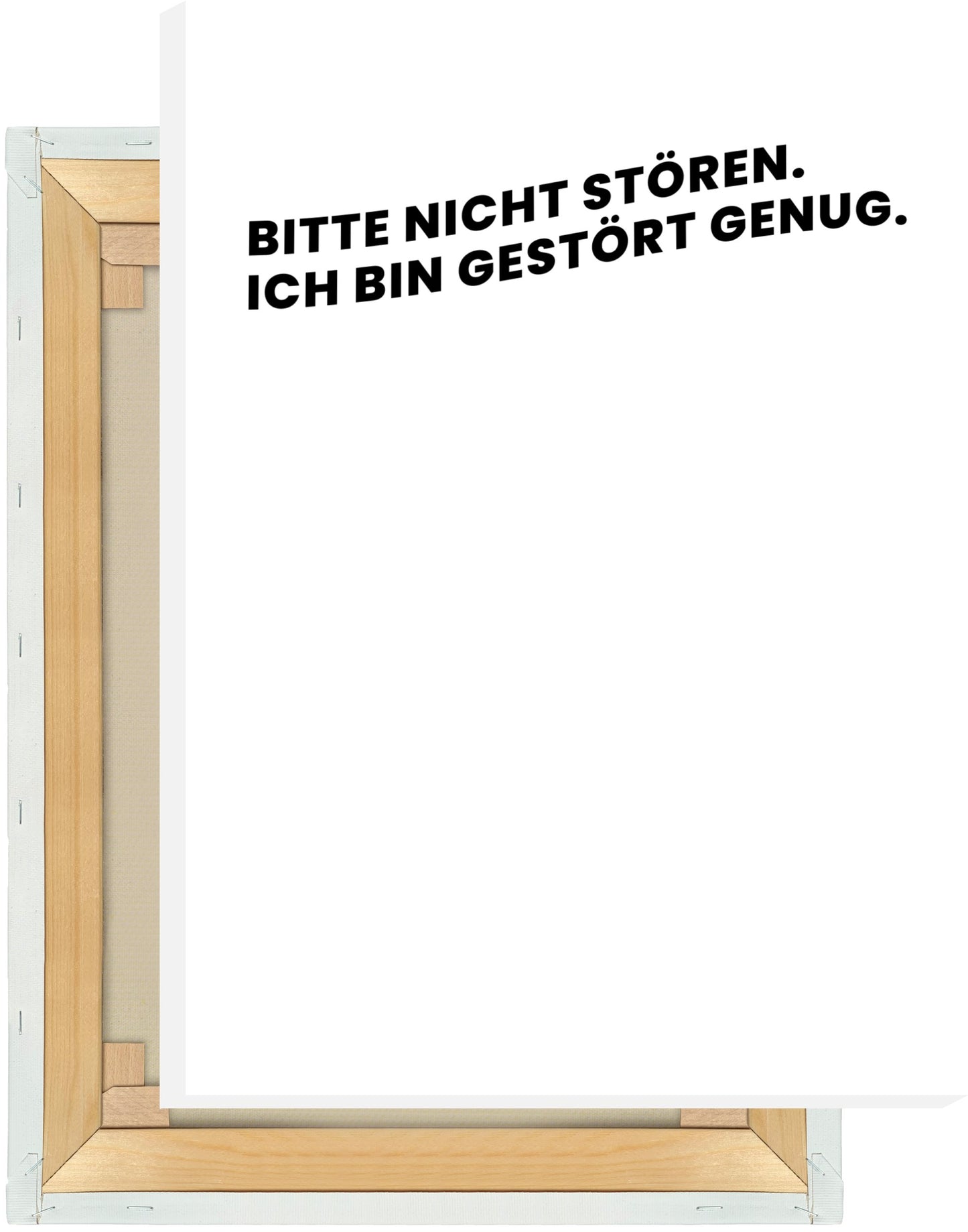 Leinwand Bitte nicht stören. Ich bin gestört genug.