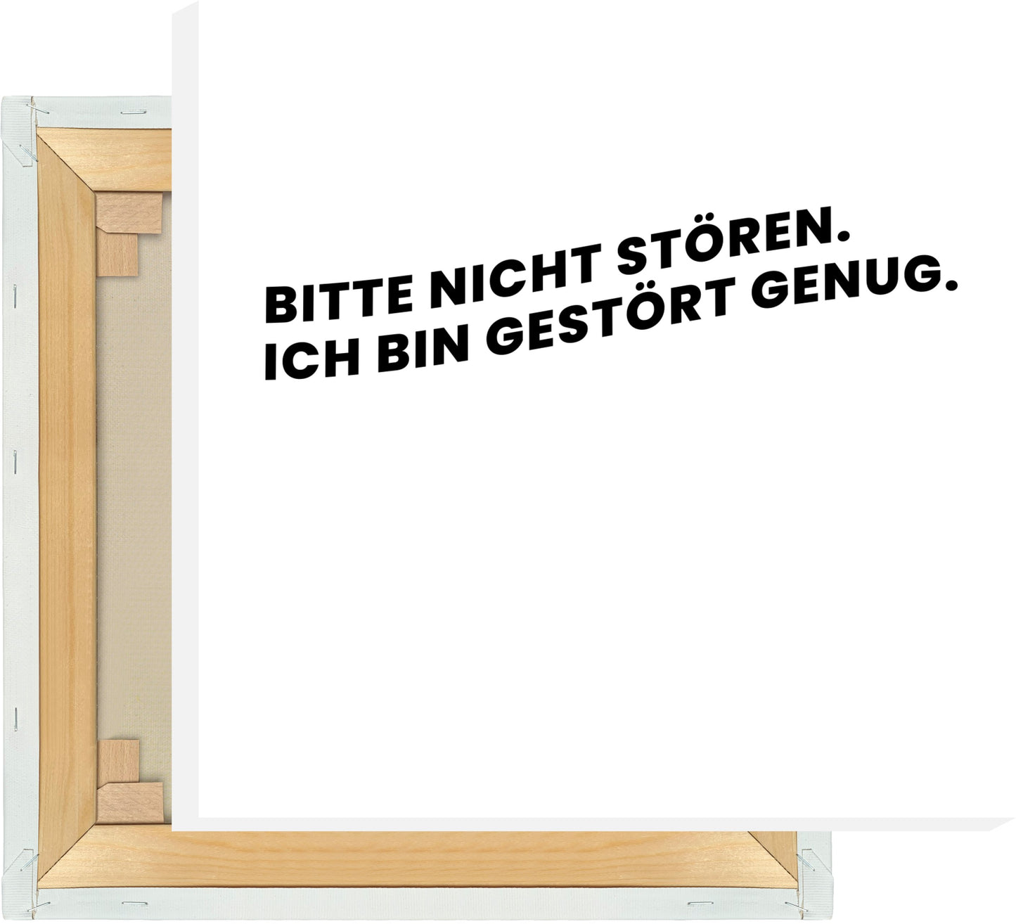 Leinwand Bitte nicht stören. Ich bin gestört genug.