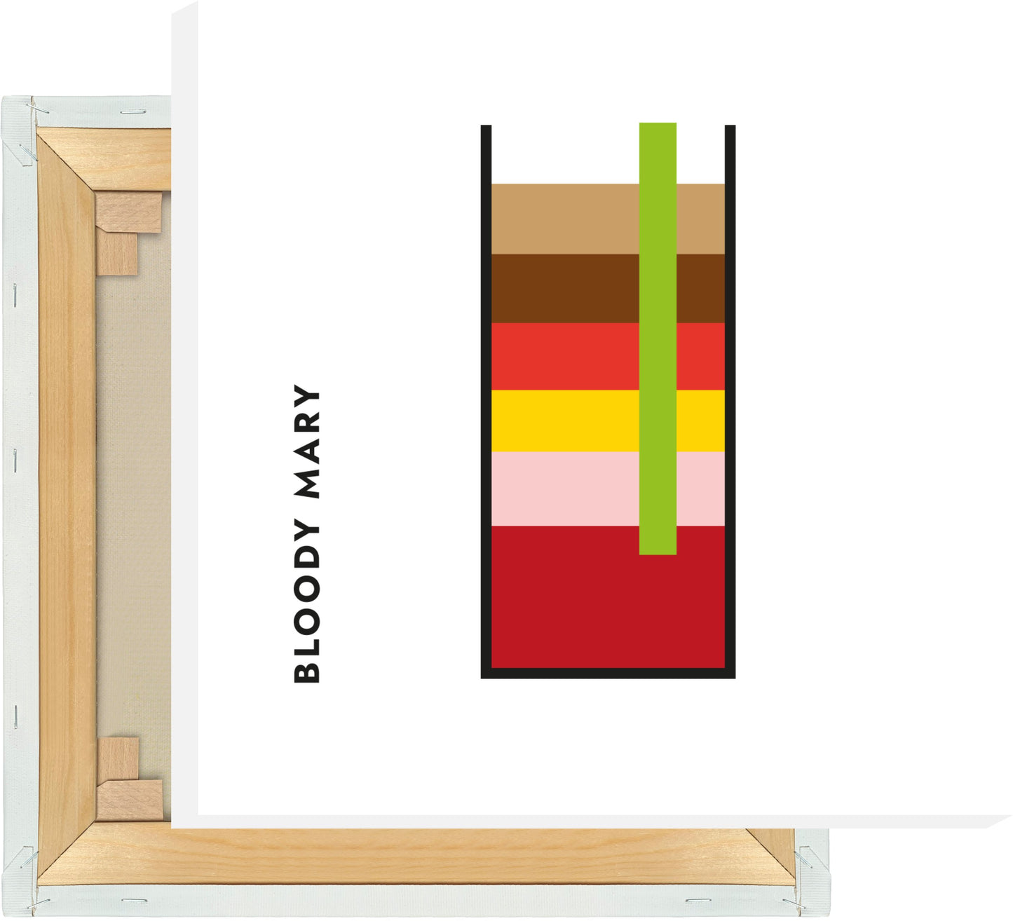 Leinwand Bloody Mary im Glas (Bauhaus-Style)