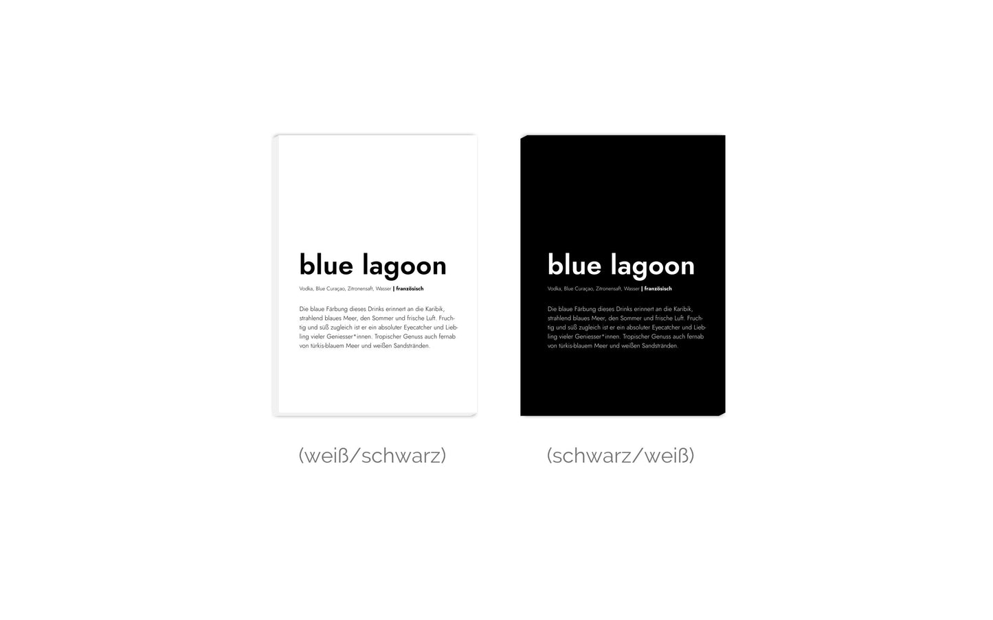 Leinwand Blue Lagoon - Definition