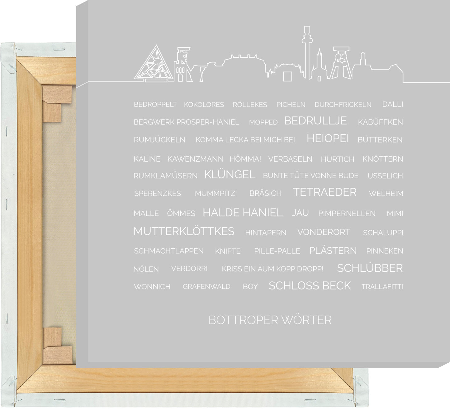 Leinwand Bottroper Wörter #1