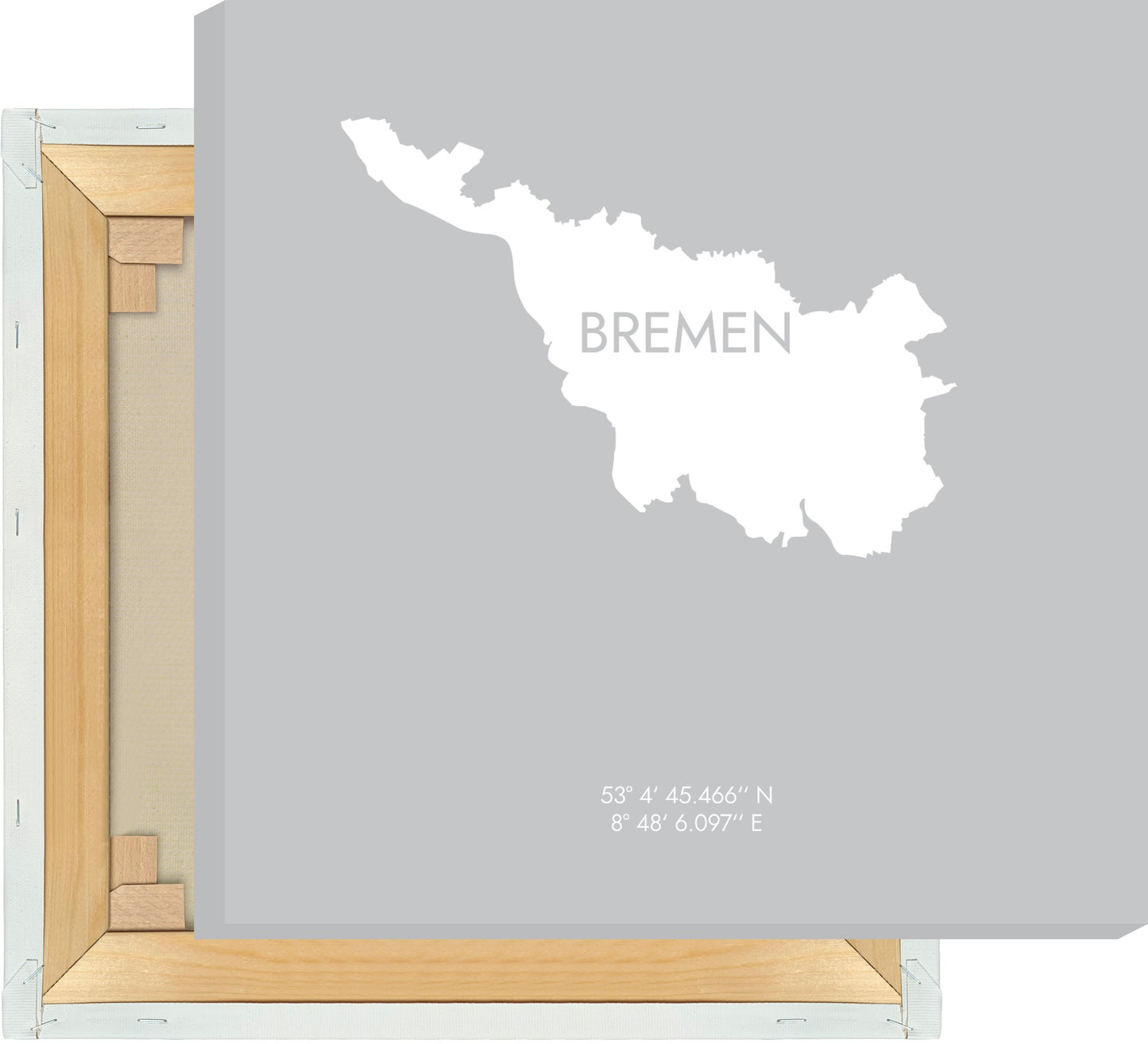 Leinwand Bremen Koordinaten #6