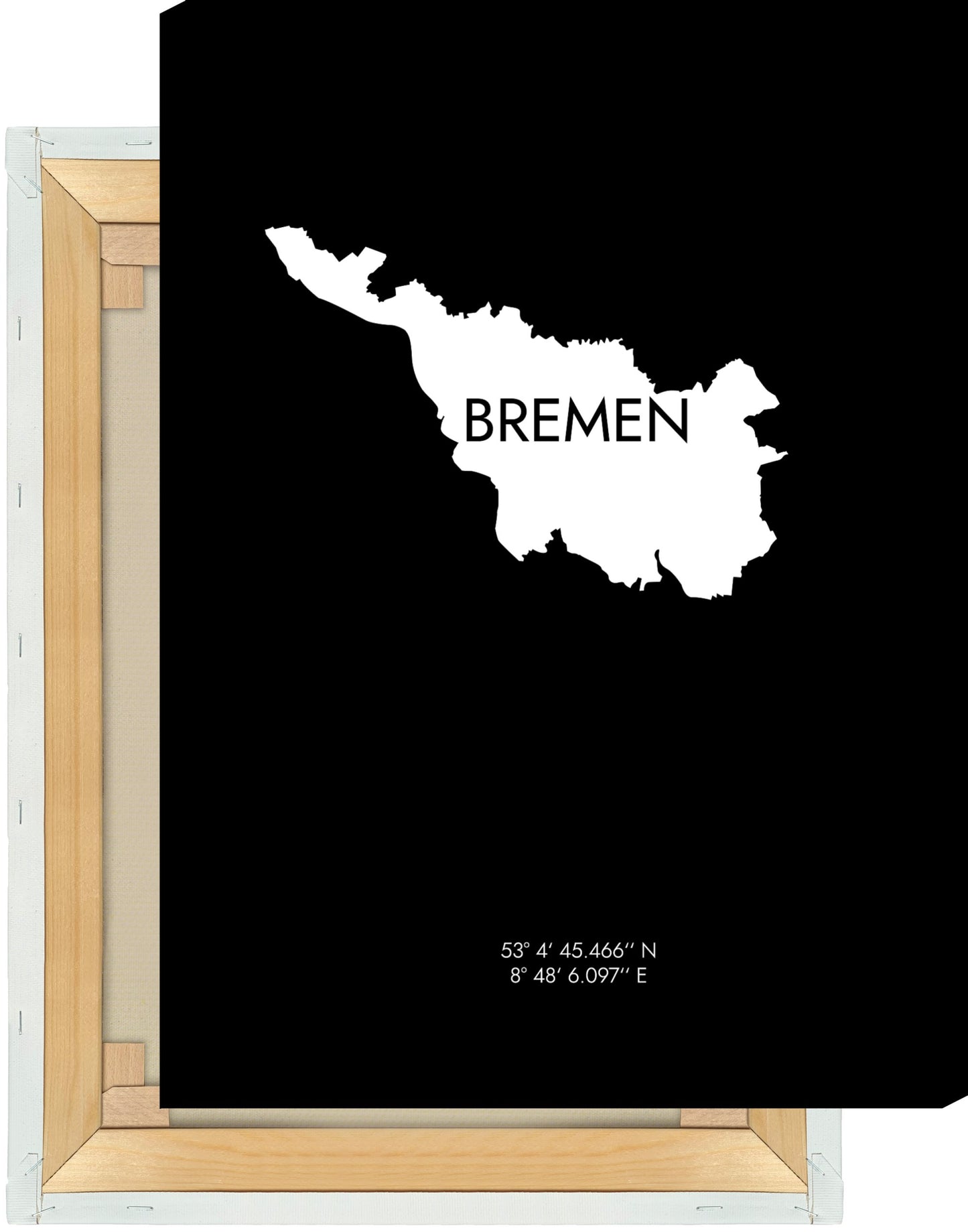Leinwand Bremen Koordinaten #6