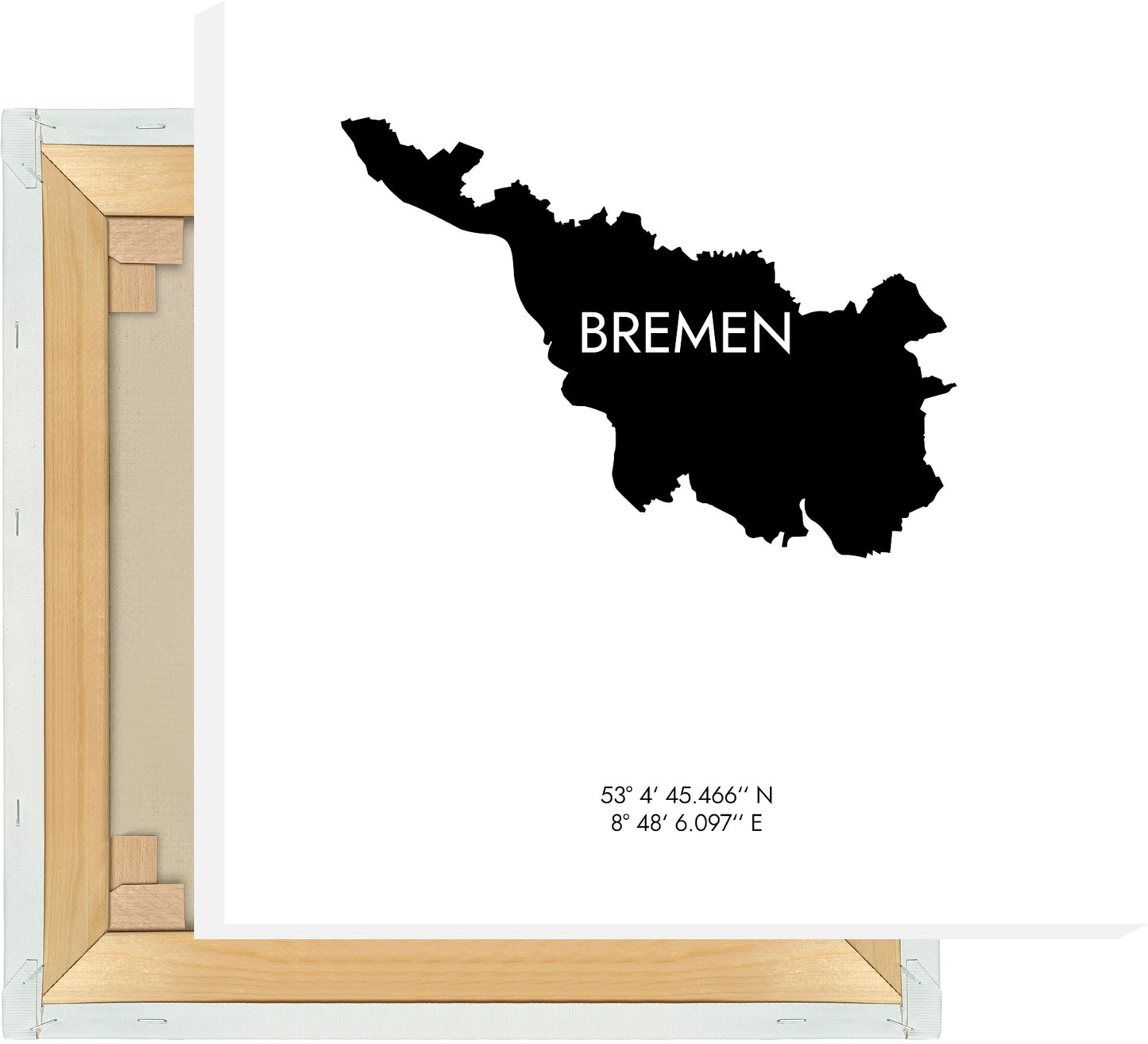 Leinwand Bremen Koordinaten #6