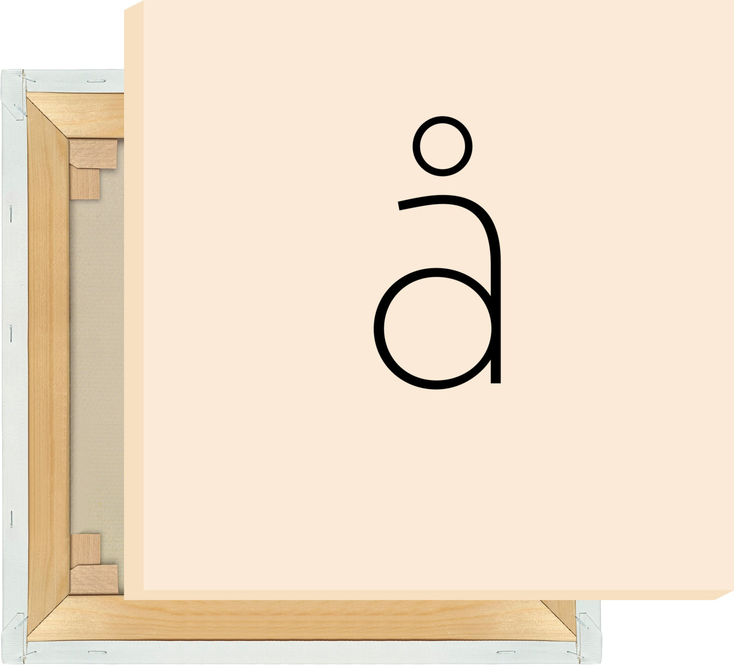 Leinwand Buchstabe Å - Sans Serif