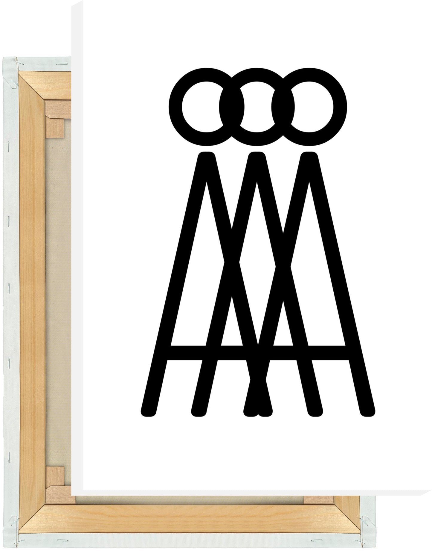 Leinwand Buchstabe Å - Triple