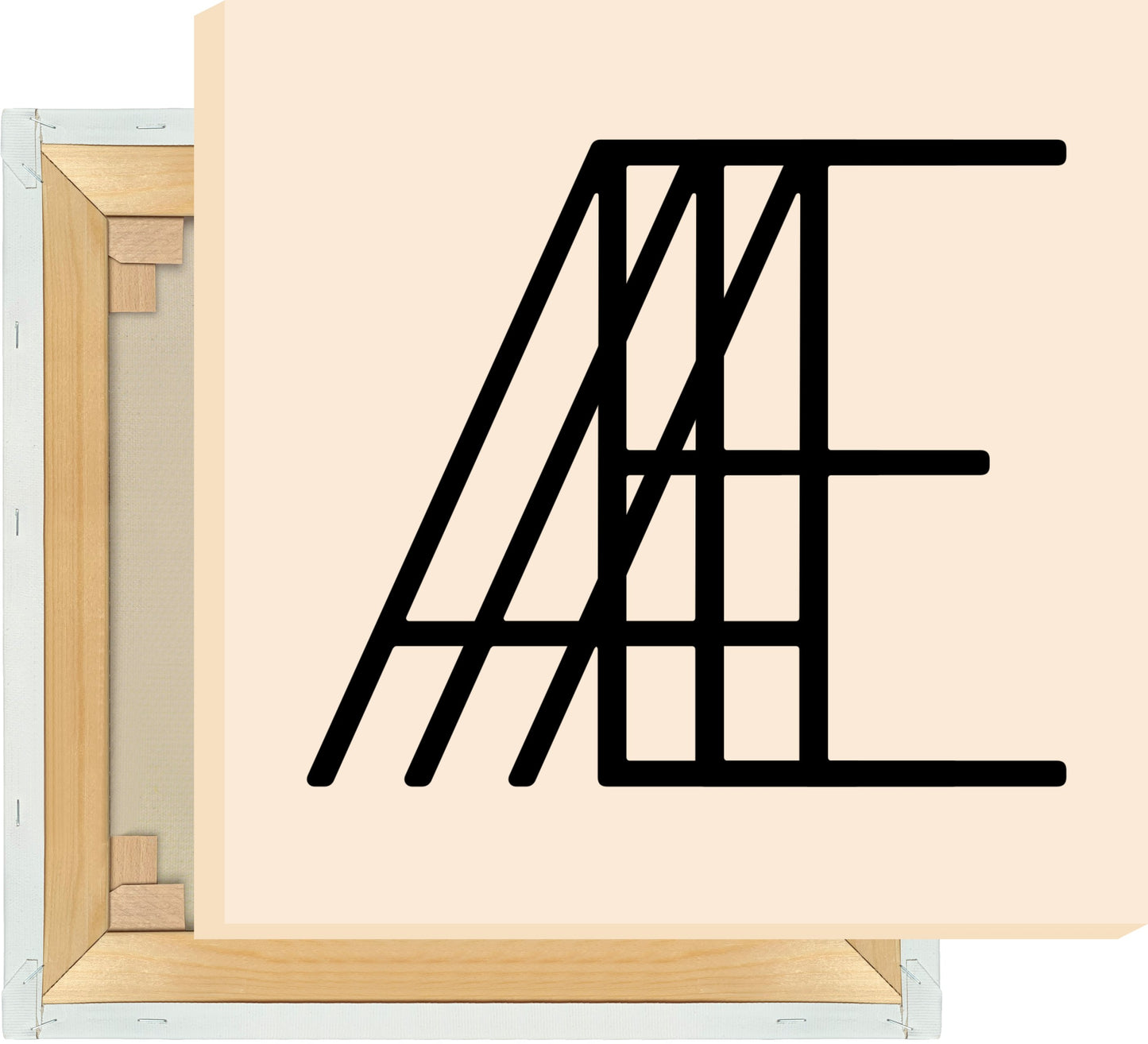 Leinwand Buchstabe Æ - Triple