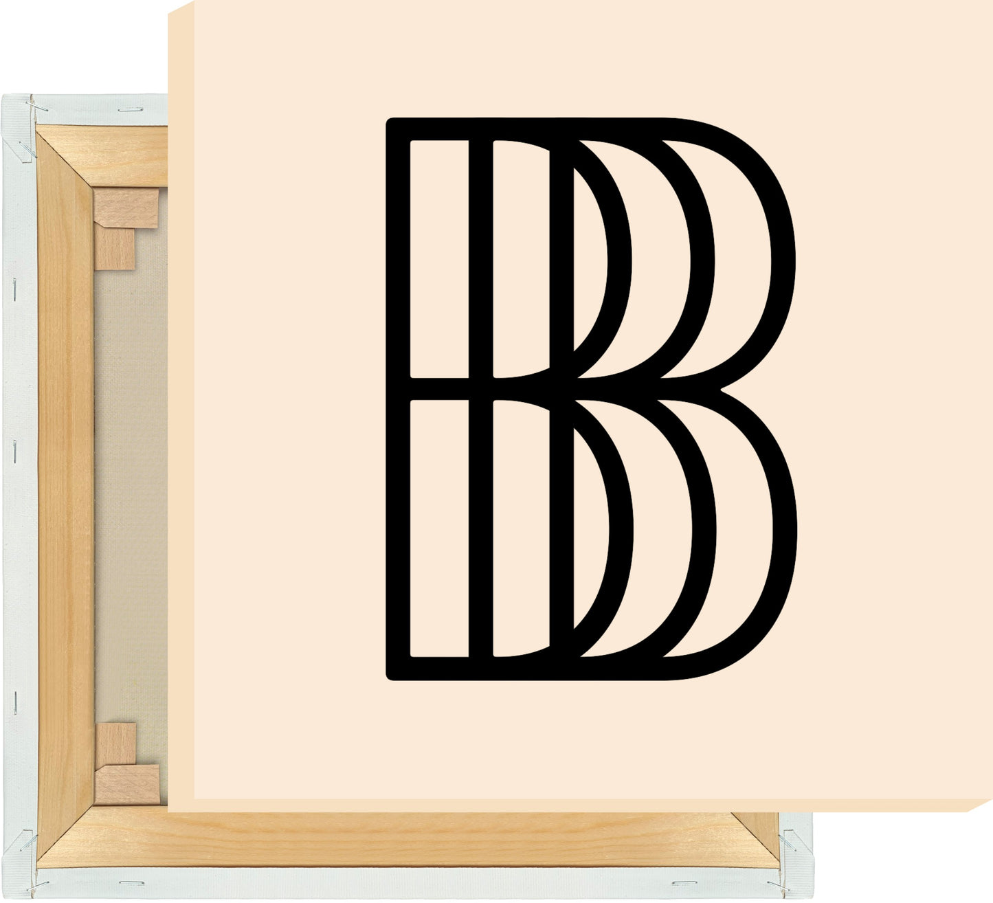Leinwand Buchstabe B