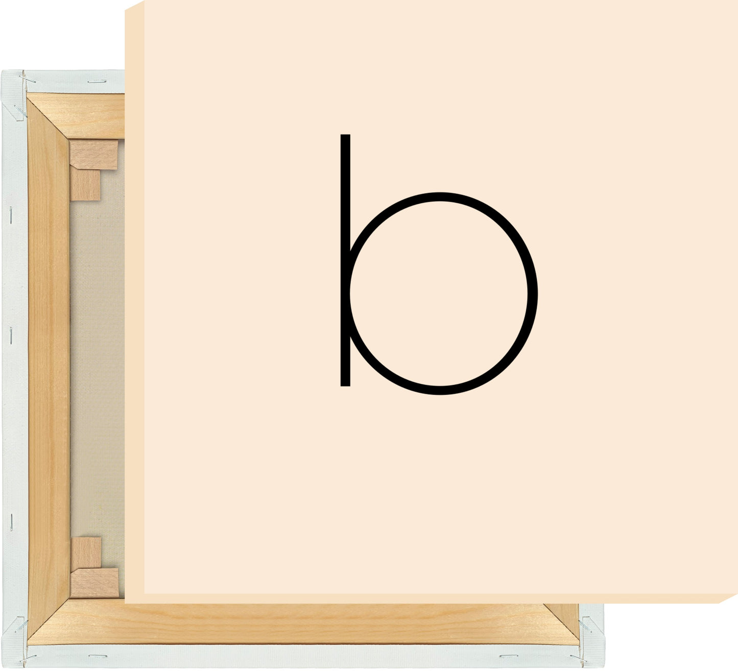 Leinwand Buchstabe B - Sans Serif