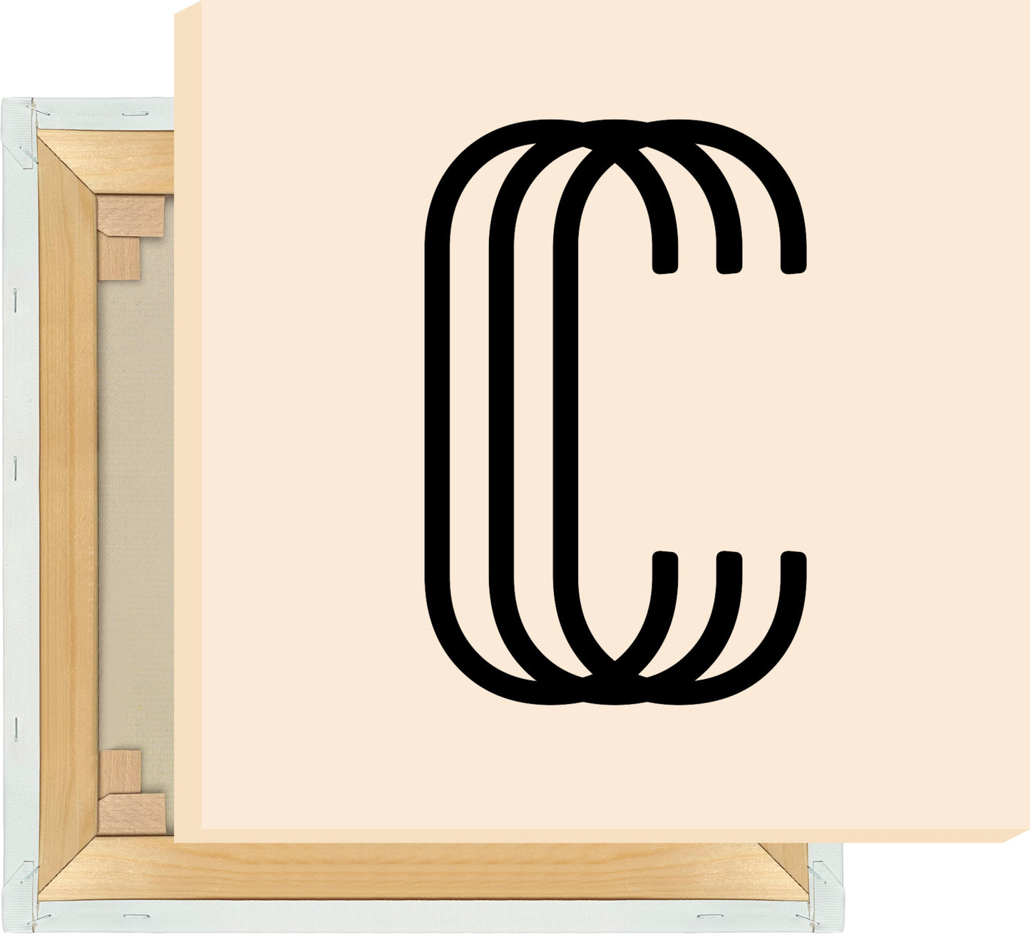 Leinwand Buchstabe C