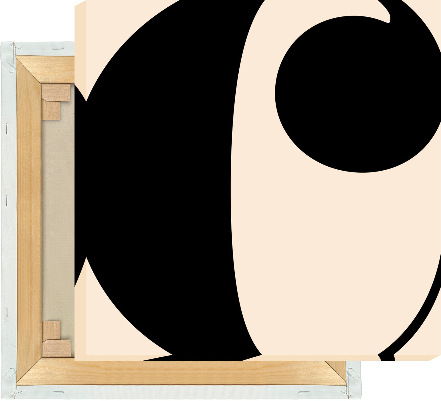 Leinwand Buchstabe C - Serif