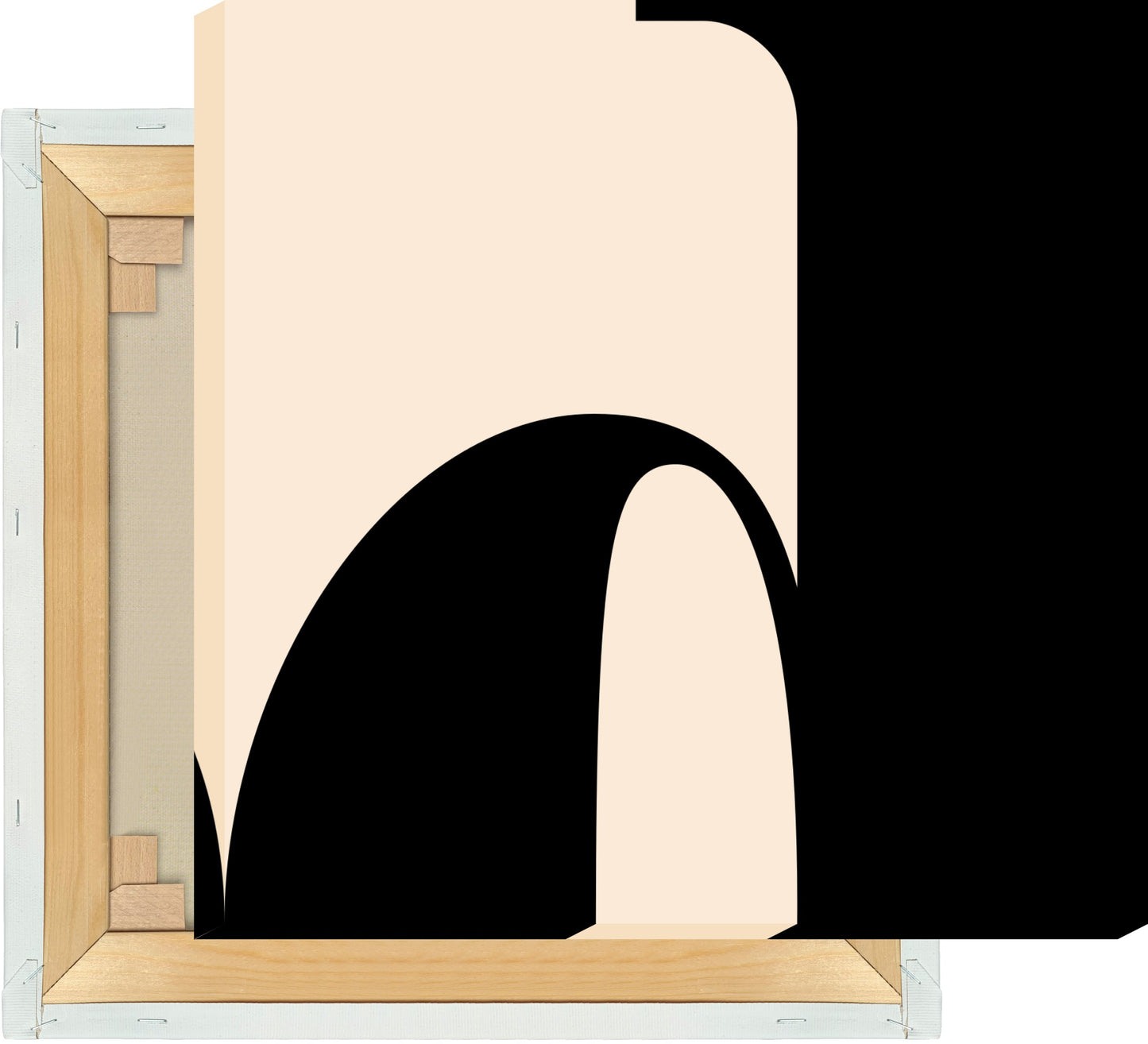 Leinwand Buchstabe D - Serif