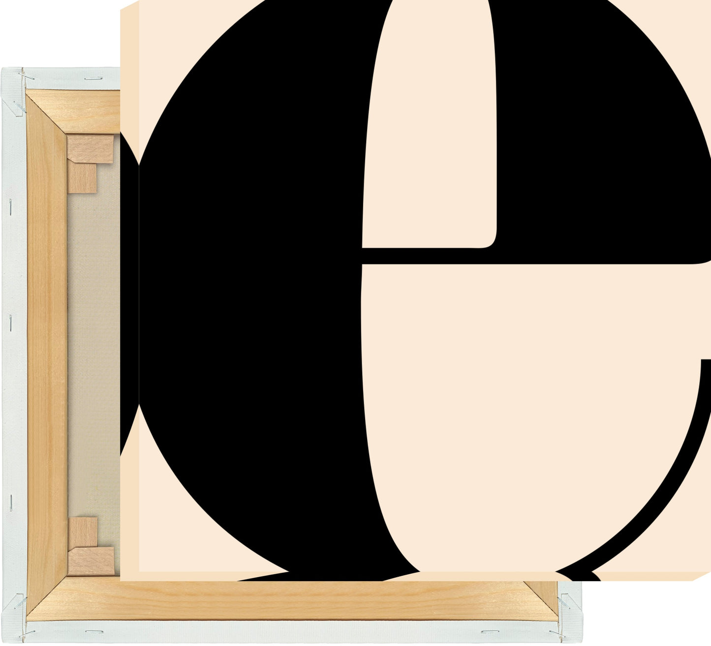 Leinwand Buchstabe E - Serif