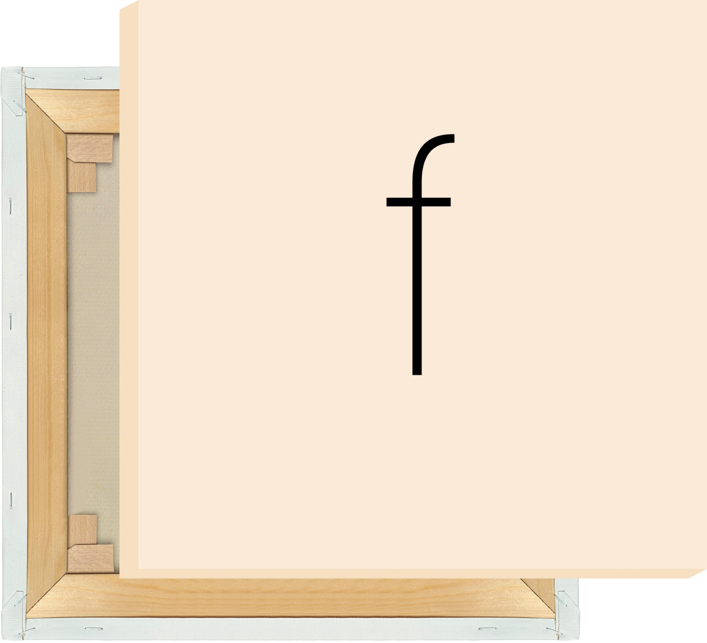 Leinwand Buchstabe F - Sans Serif