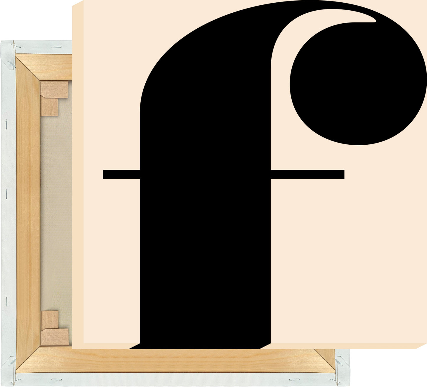 Leinwand Buchstabe F - Serif