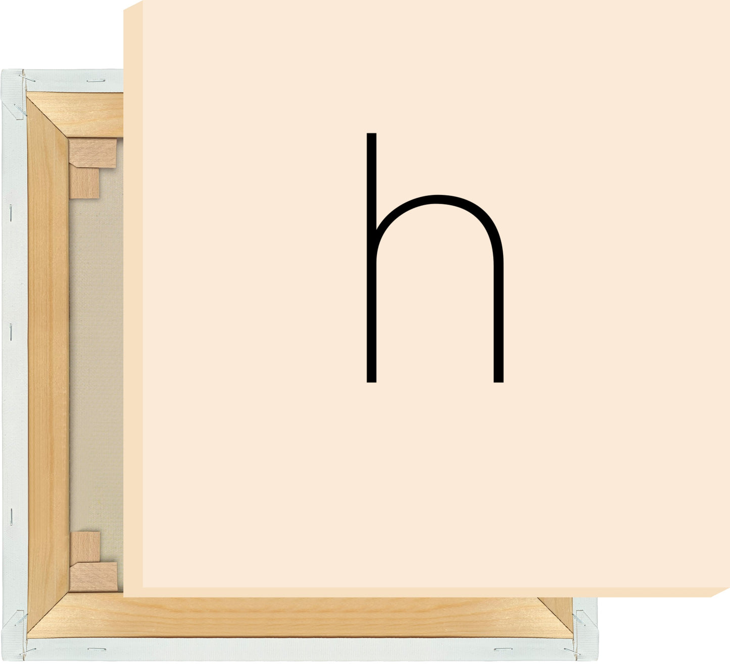 Leinwand Buchstabe H - Sans Serif