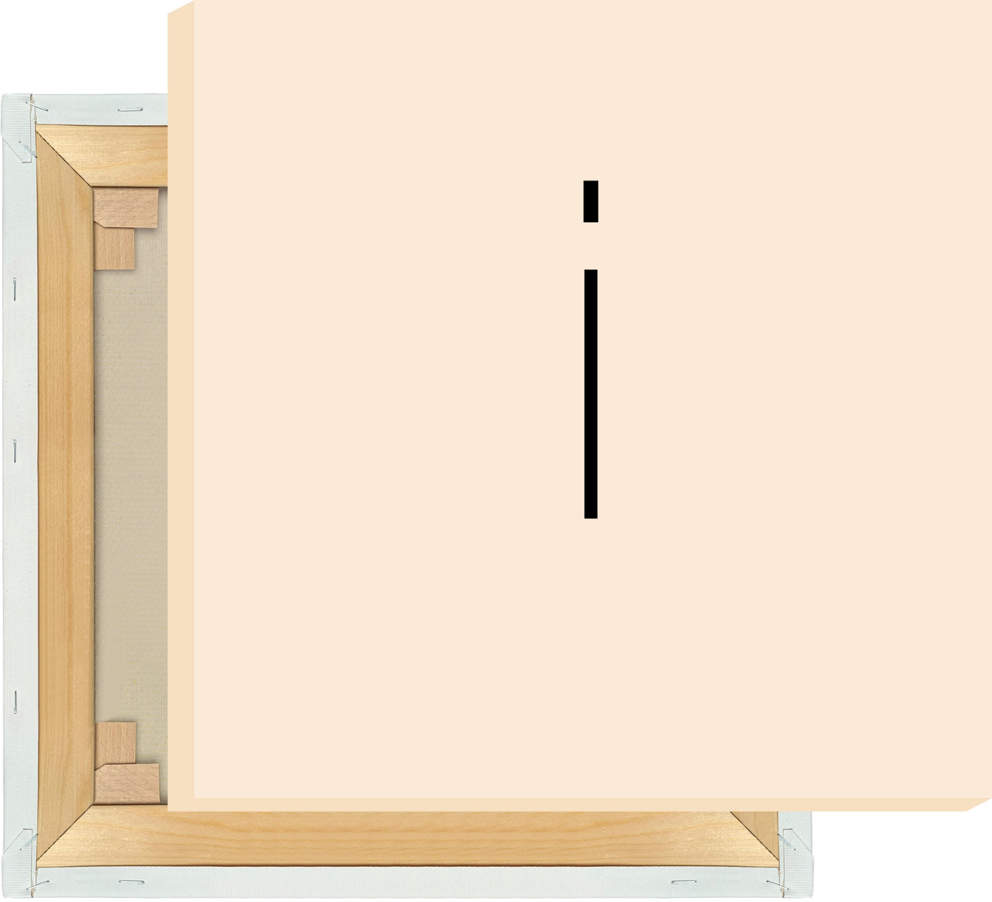 Leinwand Buchstabe I - Sans Serif