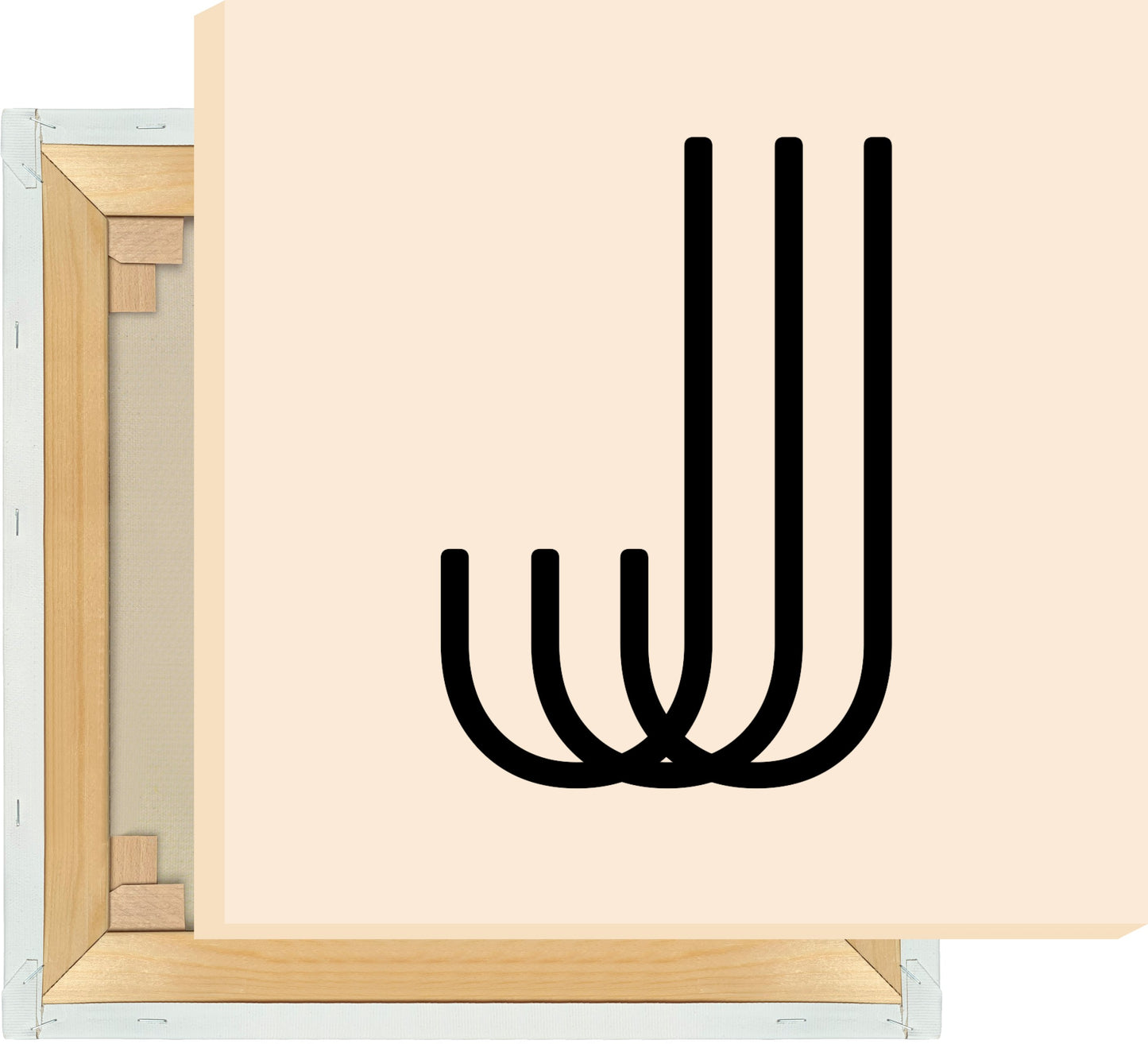 Leinwand Buchstabe J