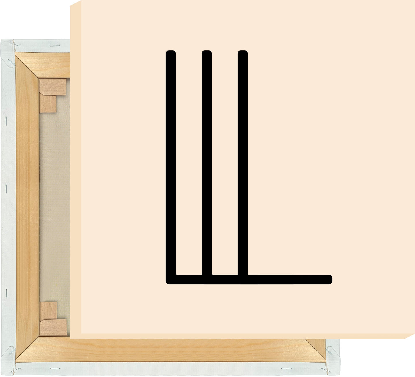 Leinwand Buchstabe L