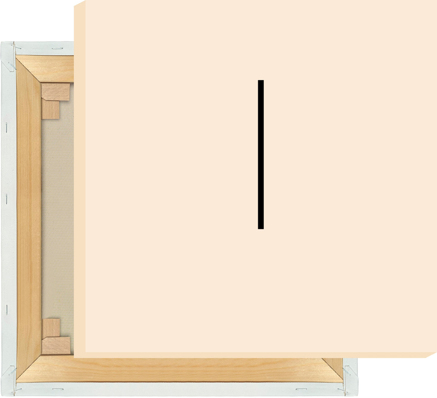 Leinwand Buchstabe L - Sans Serif