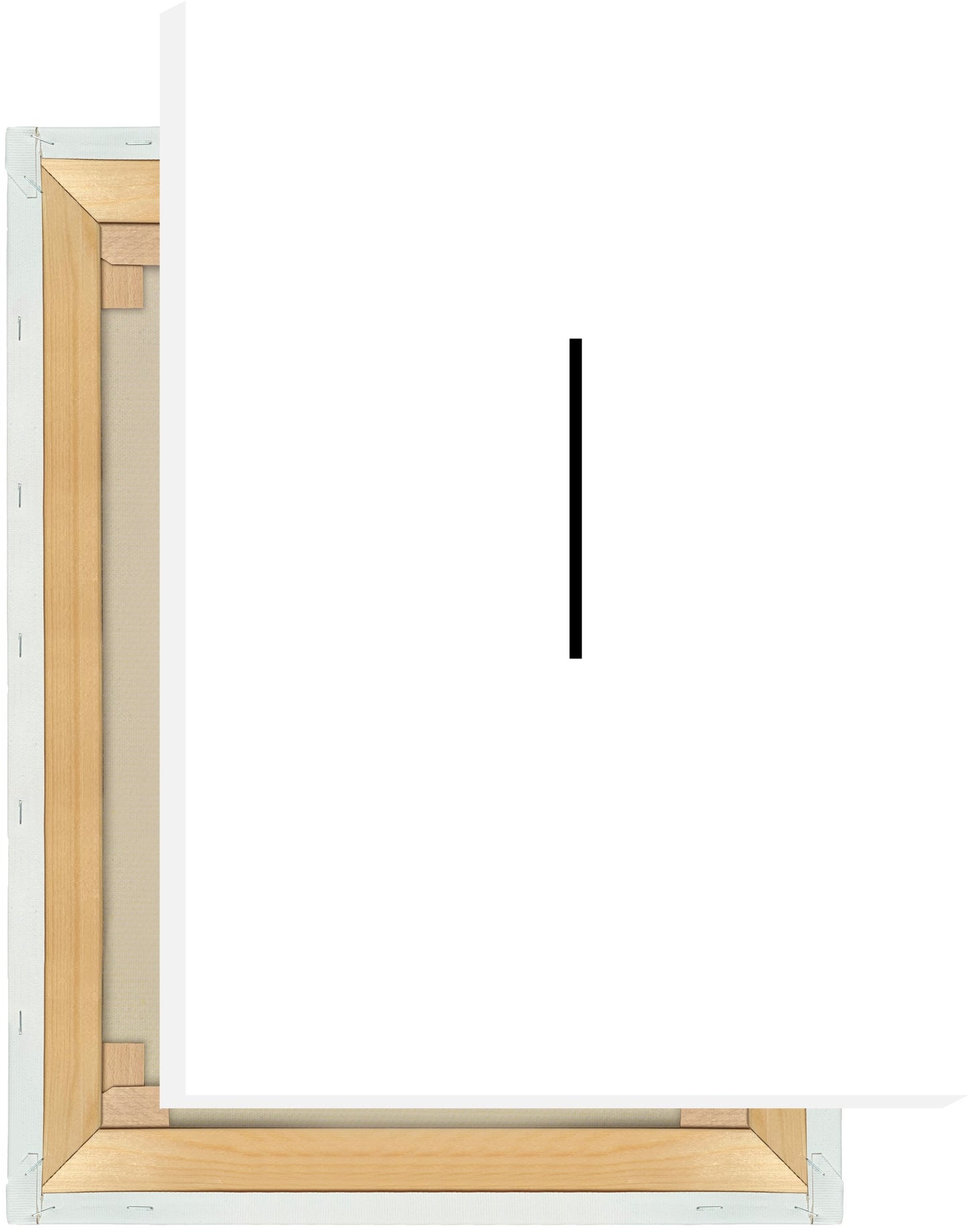 Leinwand Buchstabe L - Sans Serif
