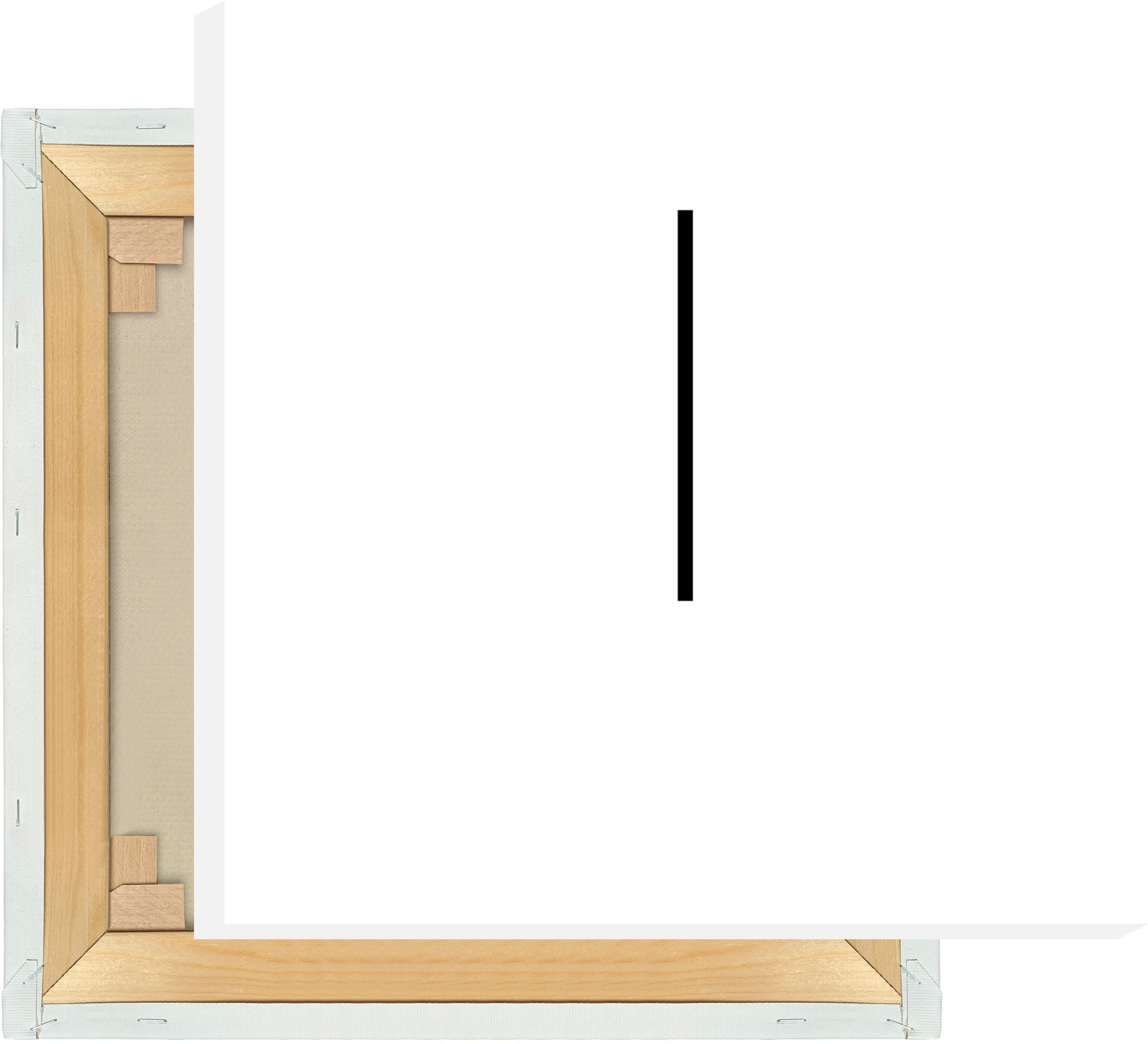 Leinwand Buchstabe L - Sans Serif
