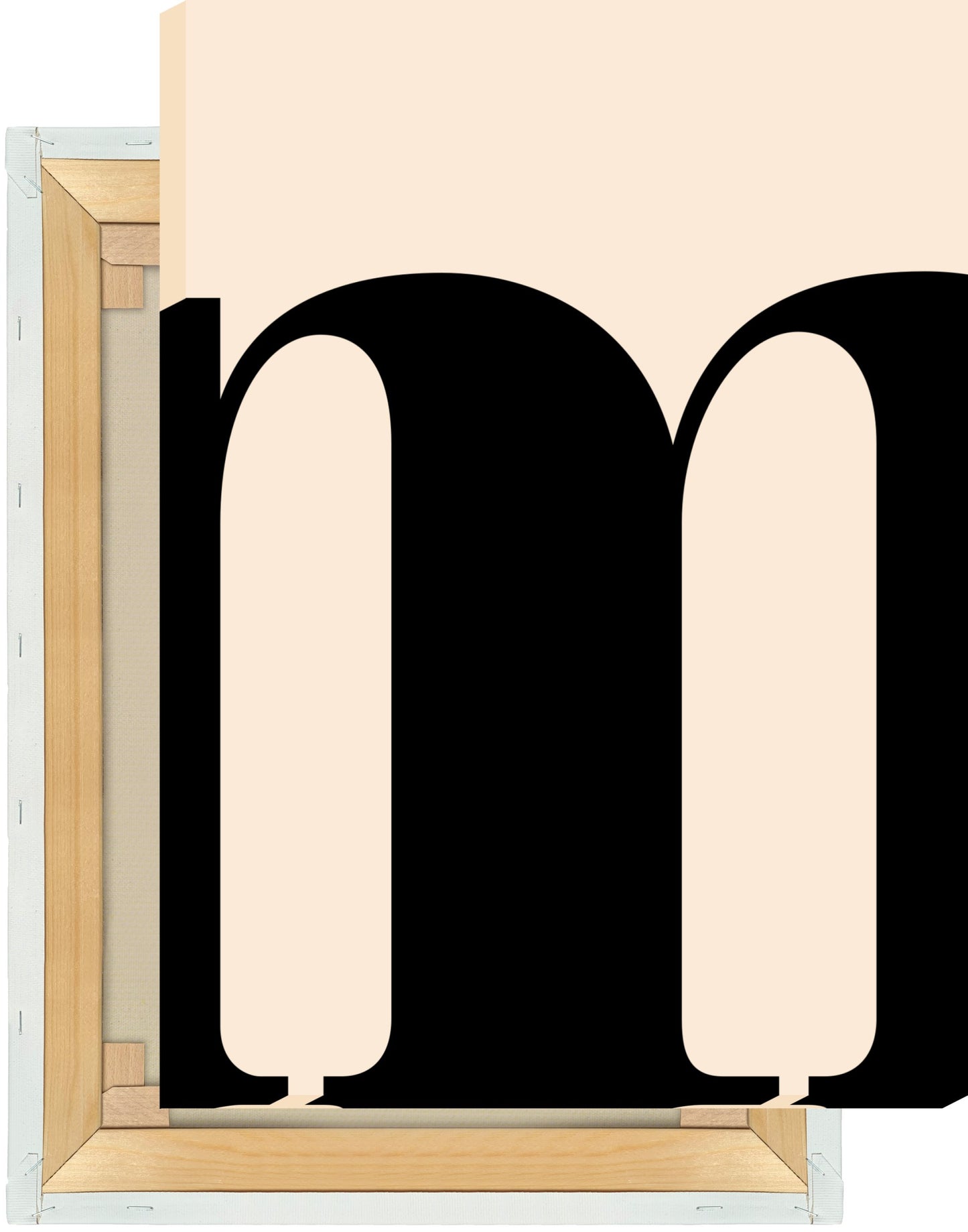 Leinwand Buchstabe M - Serif